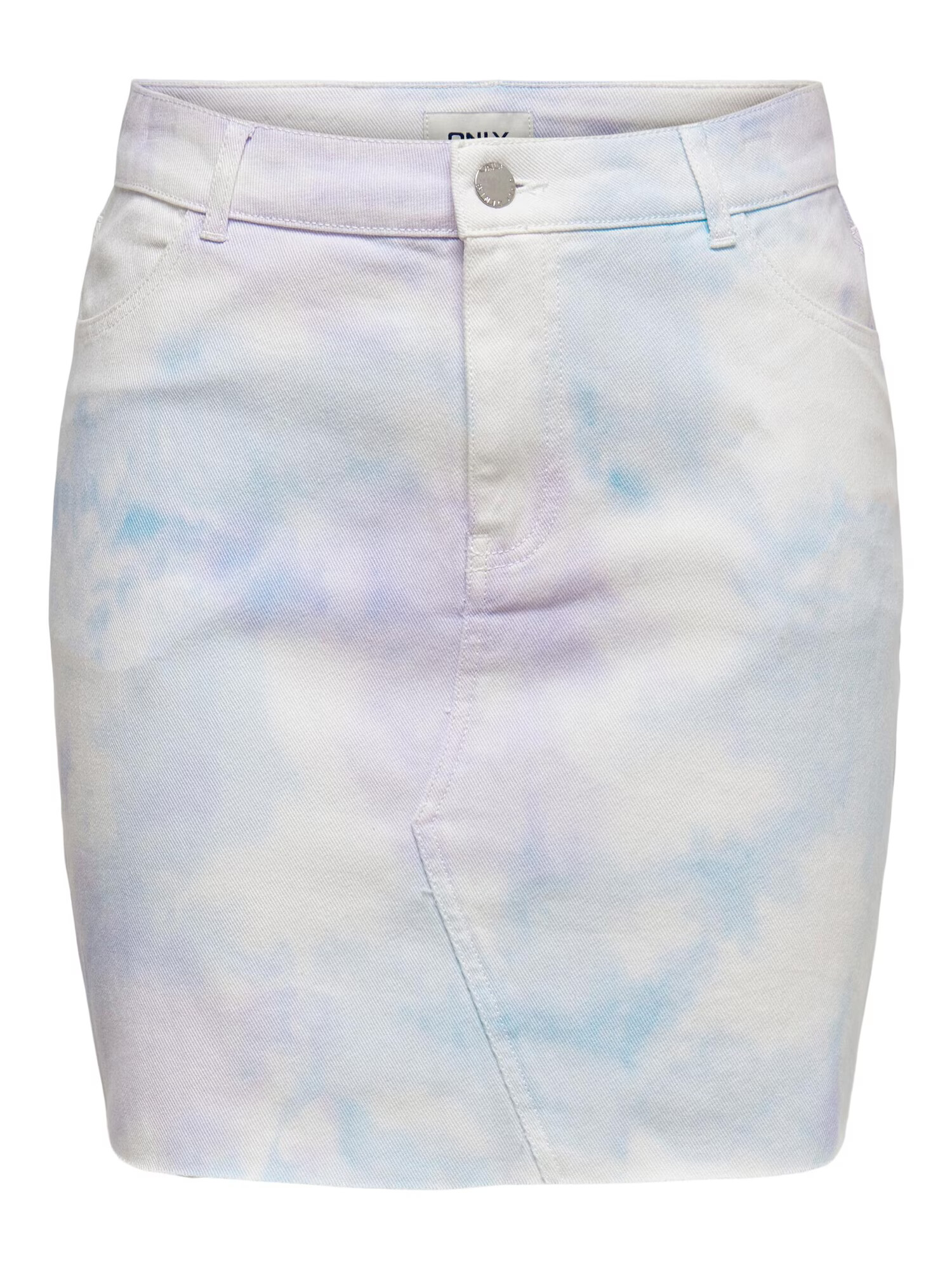 ONLY Fustă 'SKY' albastru deschis / mov pastel / alb denim - Pled.ro