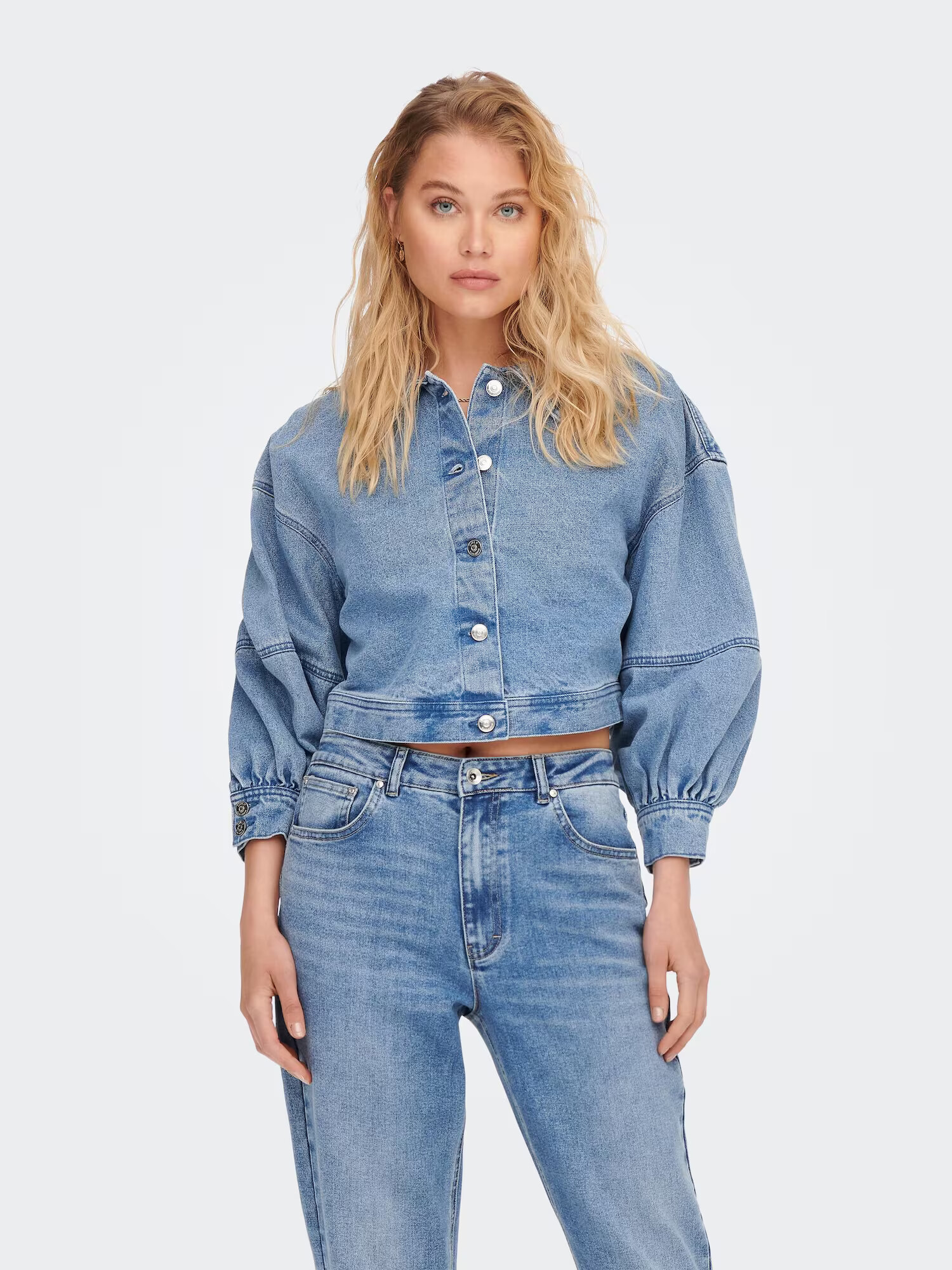 ONLY Geacă de primăvară-toamnă 'BIRD' albastru denim - Pled.ro