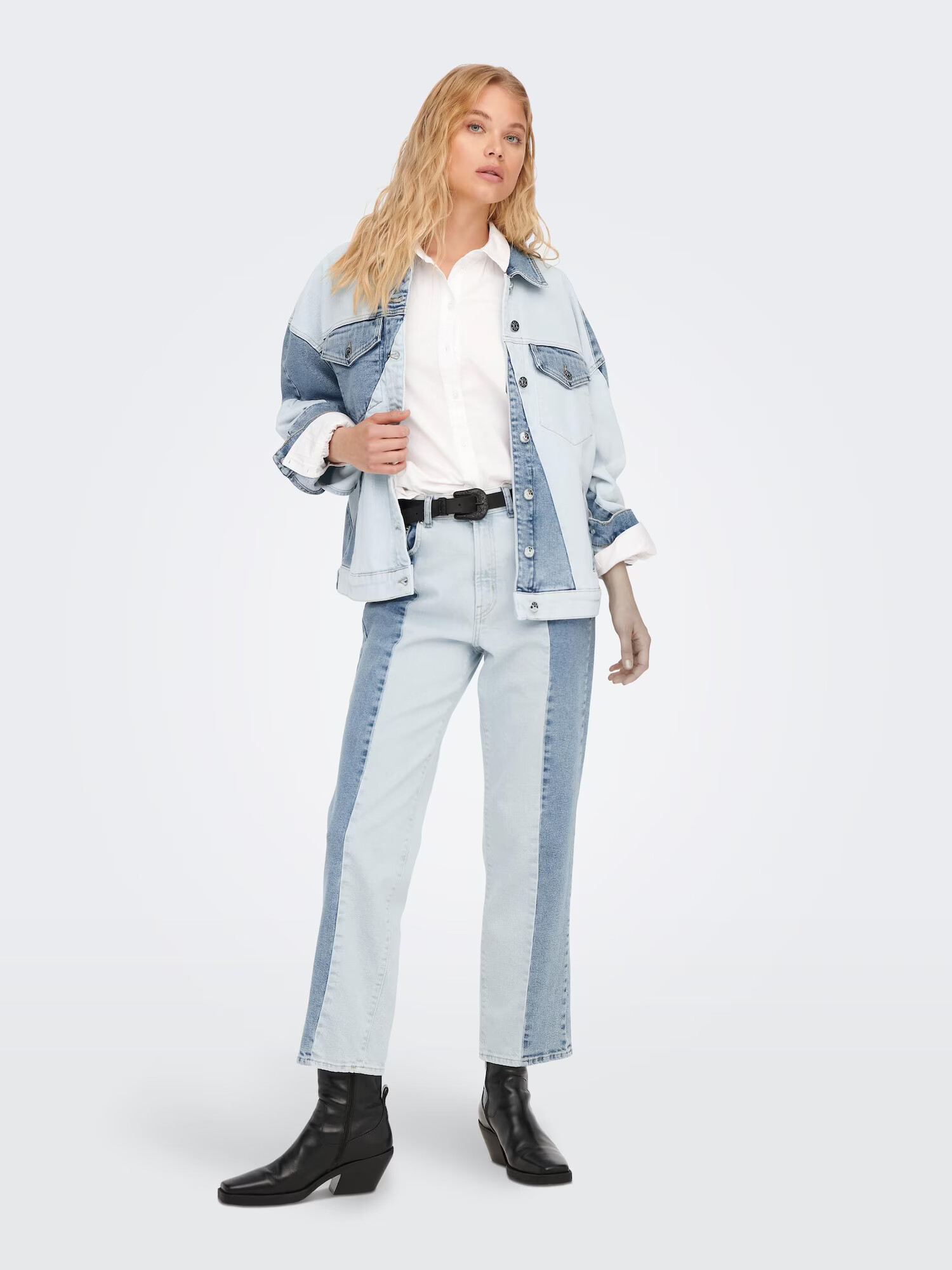 ONLY Geacă de primăvară-toamnă 'Megan' albastru denim / albastru deschis - Pled.ro