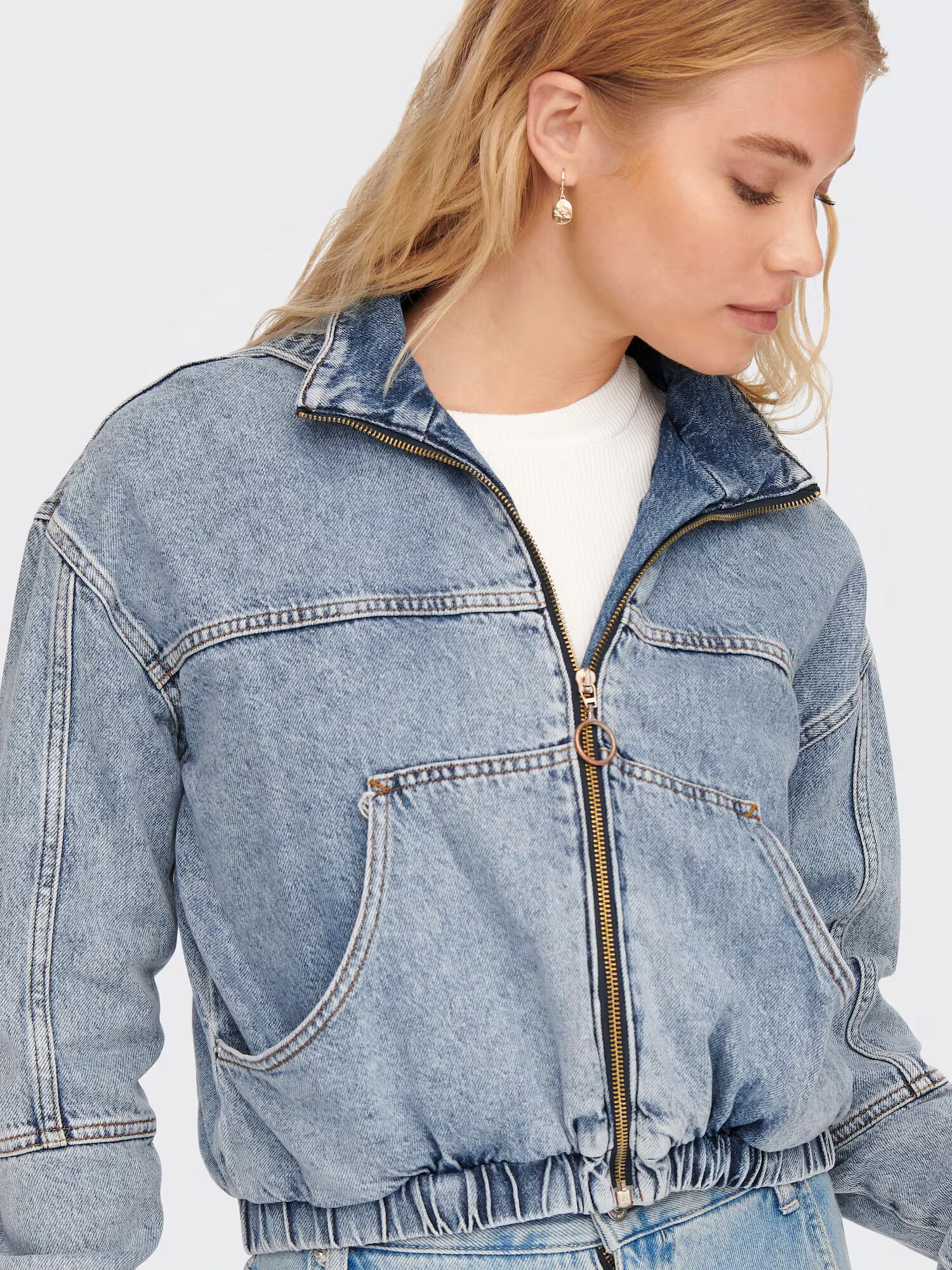 ONLY Geacă de primăvară-toamnă 'VENICE' albastru denim - Pled.ro