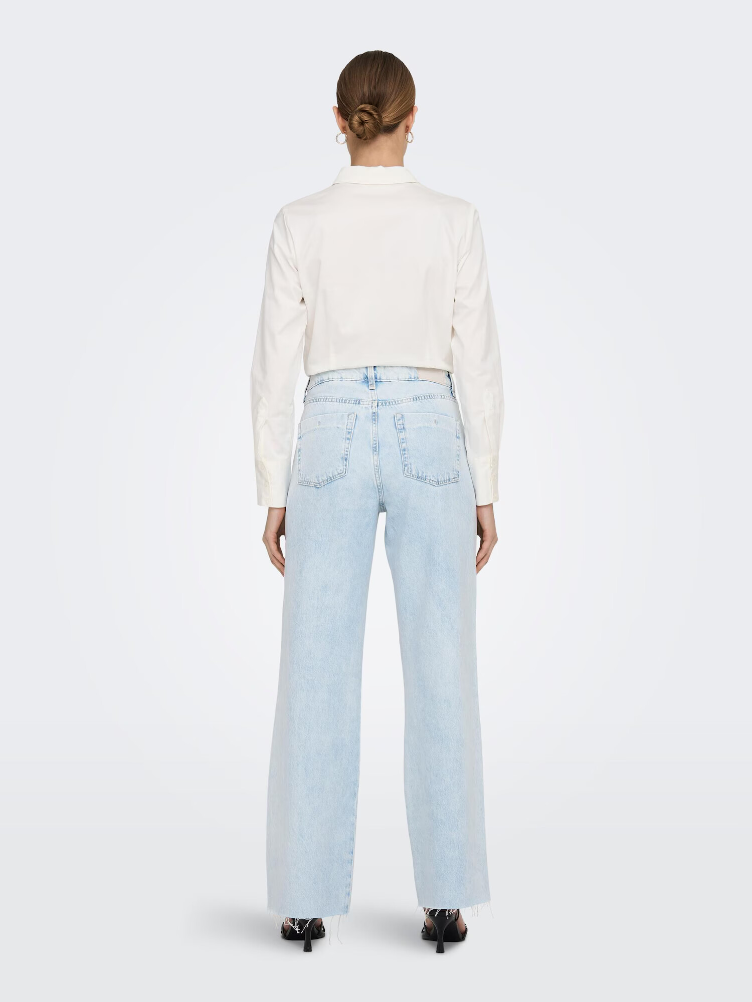 ONLY Jeans 'Camille' albastru deschis / portocaliu - Pled.ro