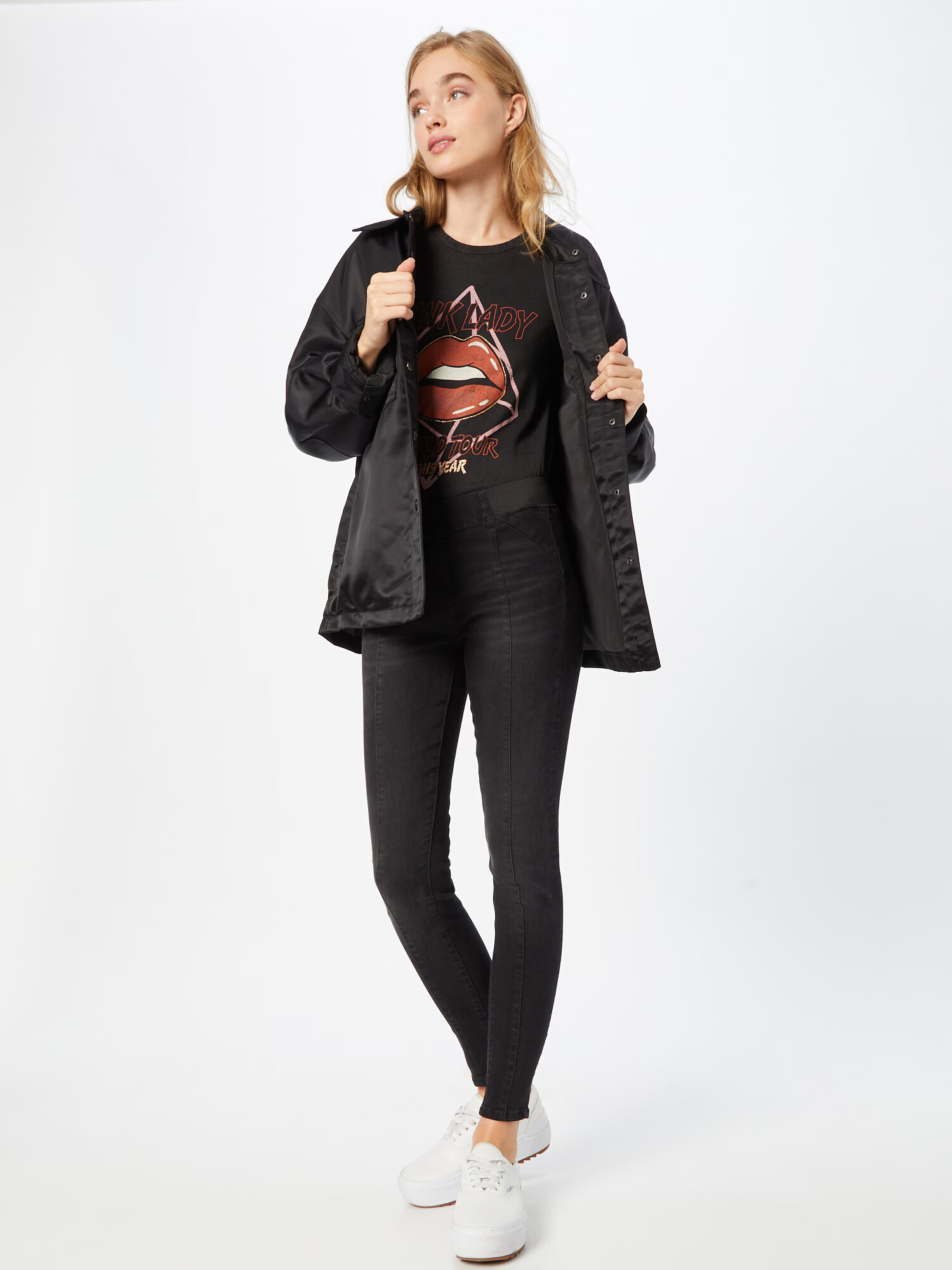 ONLY Jeggings 'Wauw' negru - Pled.ro