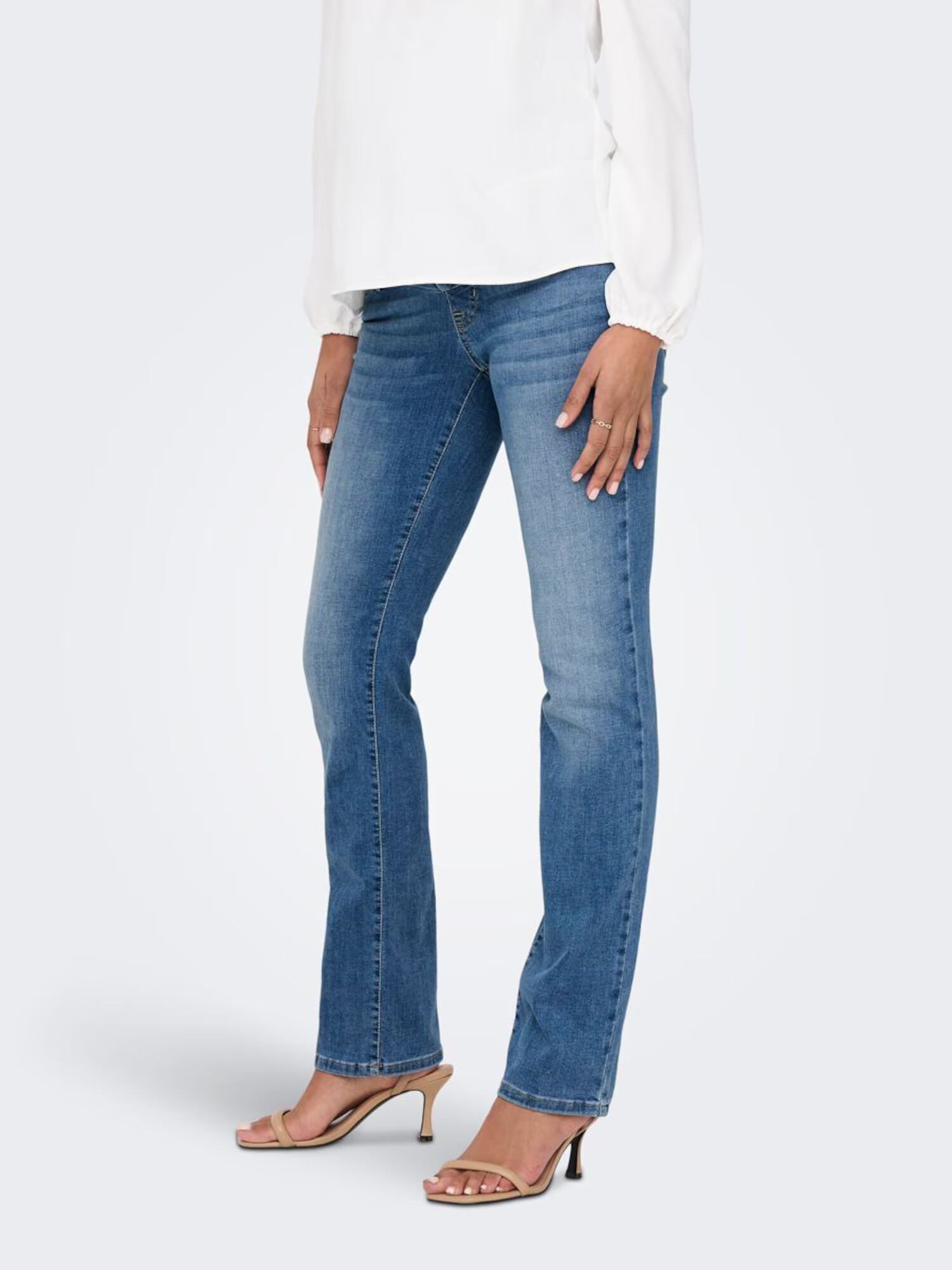 Only Maternity Jeans albastru denim - Pled.ro