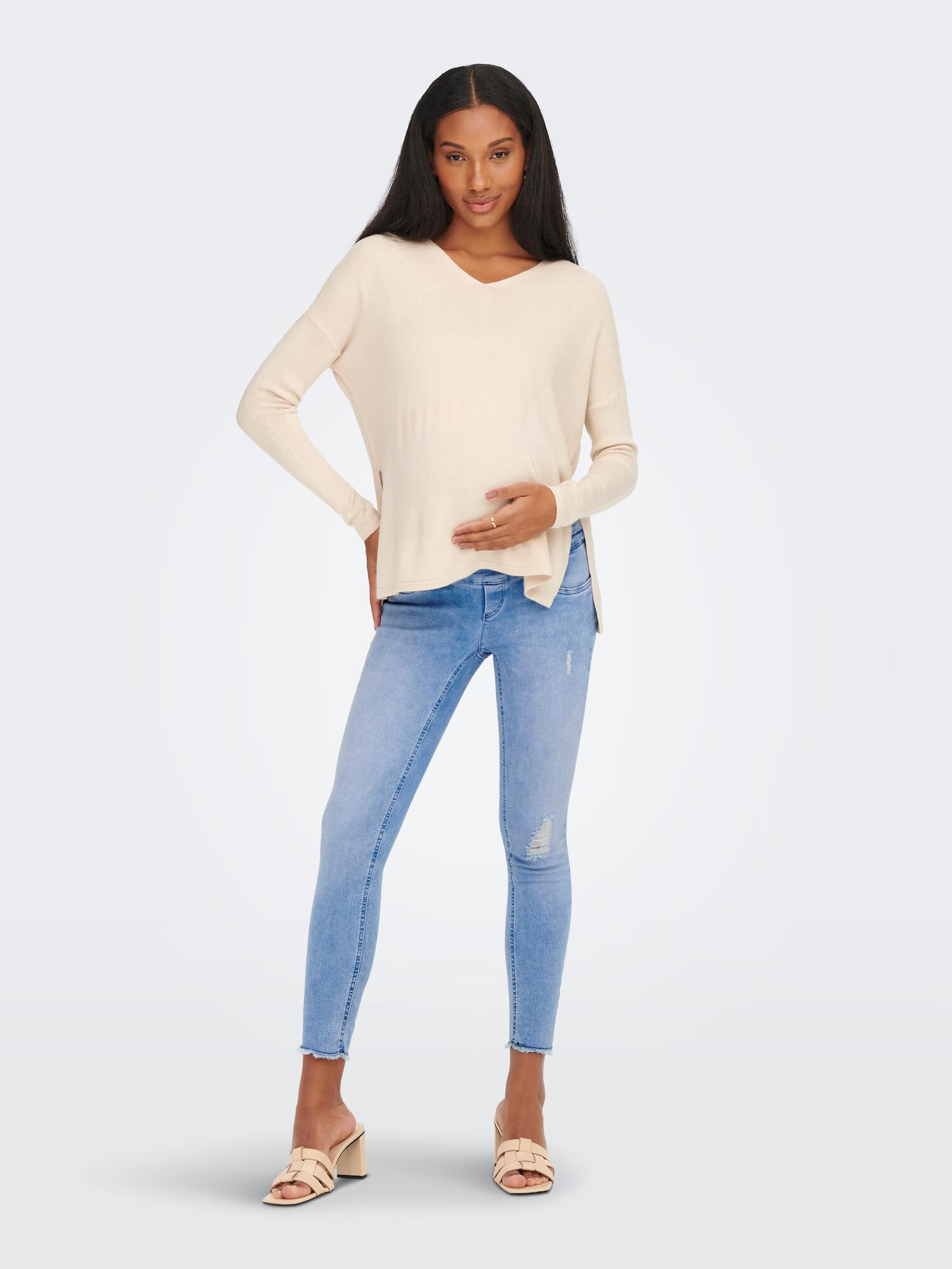 Only Maternity Jeans 'Blush' albastru denim - Pled.ro