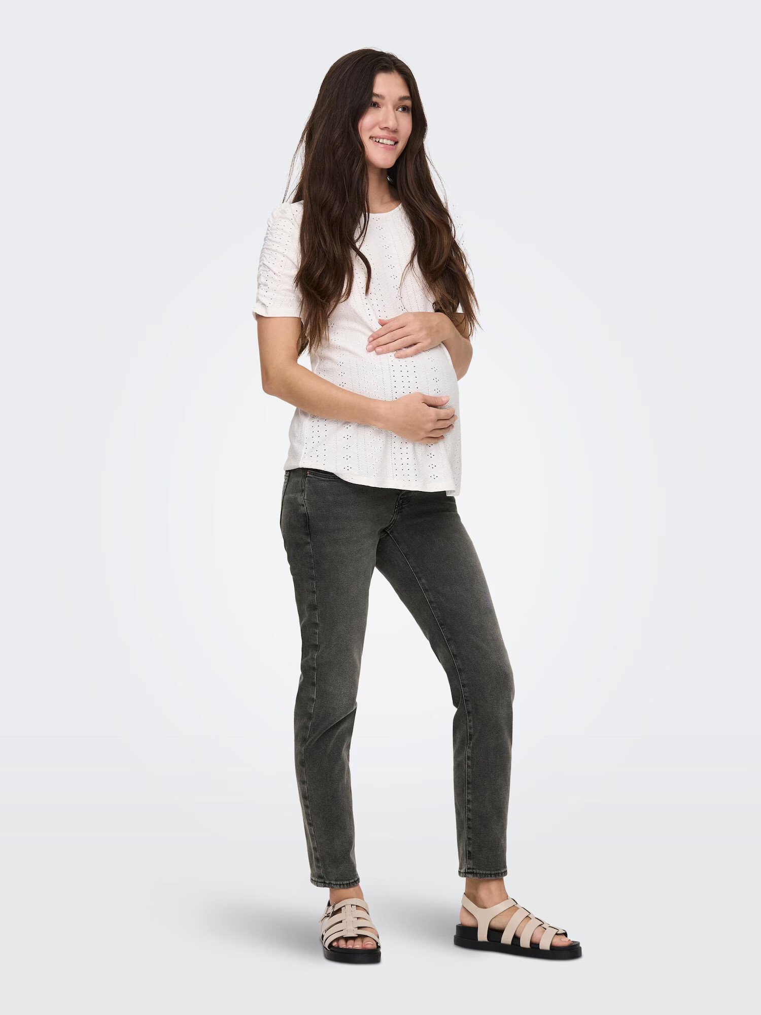 Only Maternity Jeans 'Emily' gri denim - Pled.ro