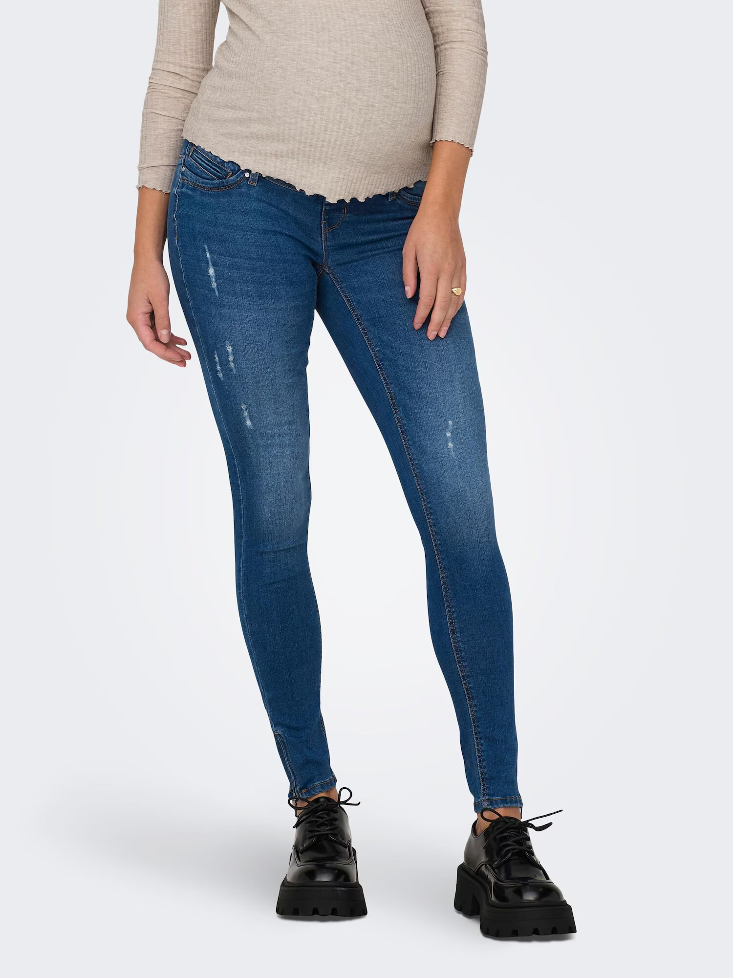 Only Maternity Jeans 'Kendell' albastru denim / gri - Pled.ro