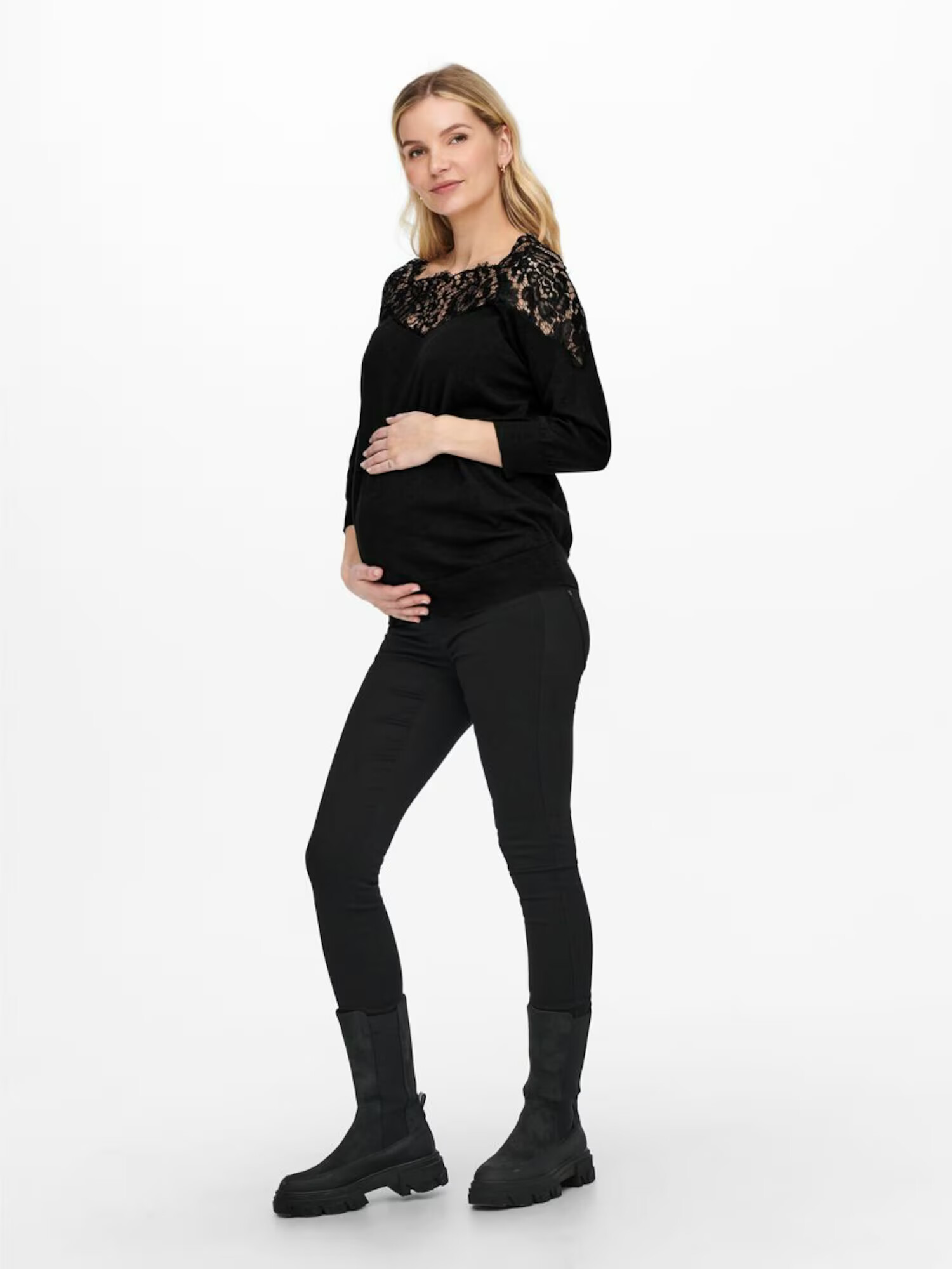 Only Maternity Pulover 'Mally' negru - Pled.ro