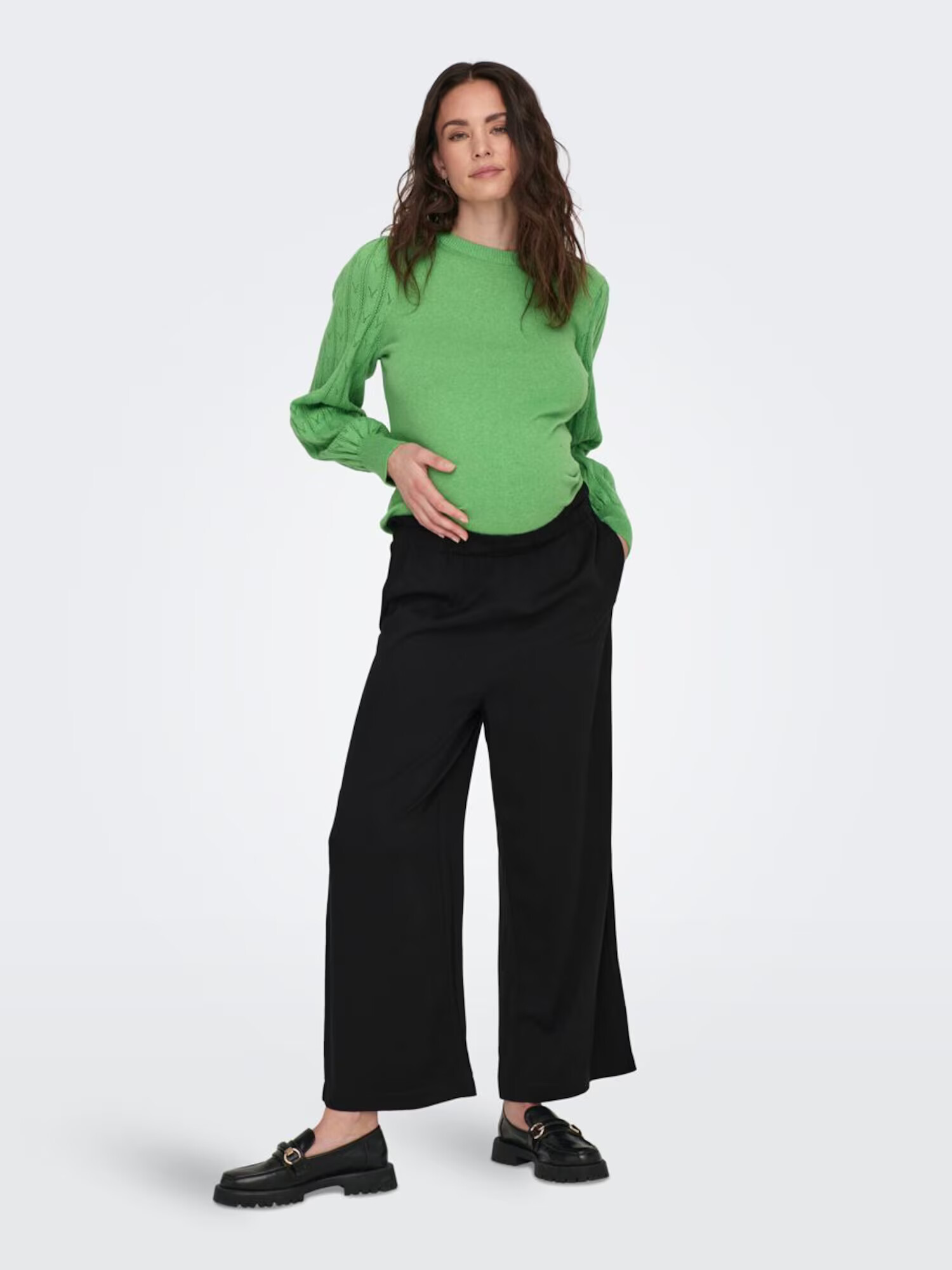 Only Maternity Pulover 'Molly' verde - Pled.ro