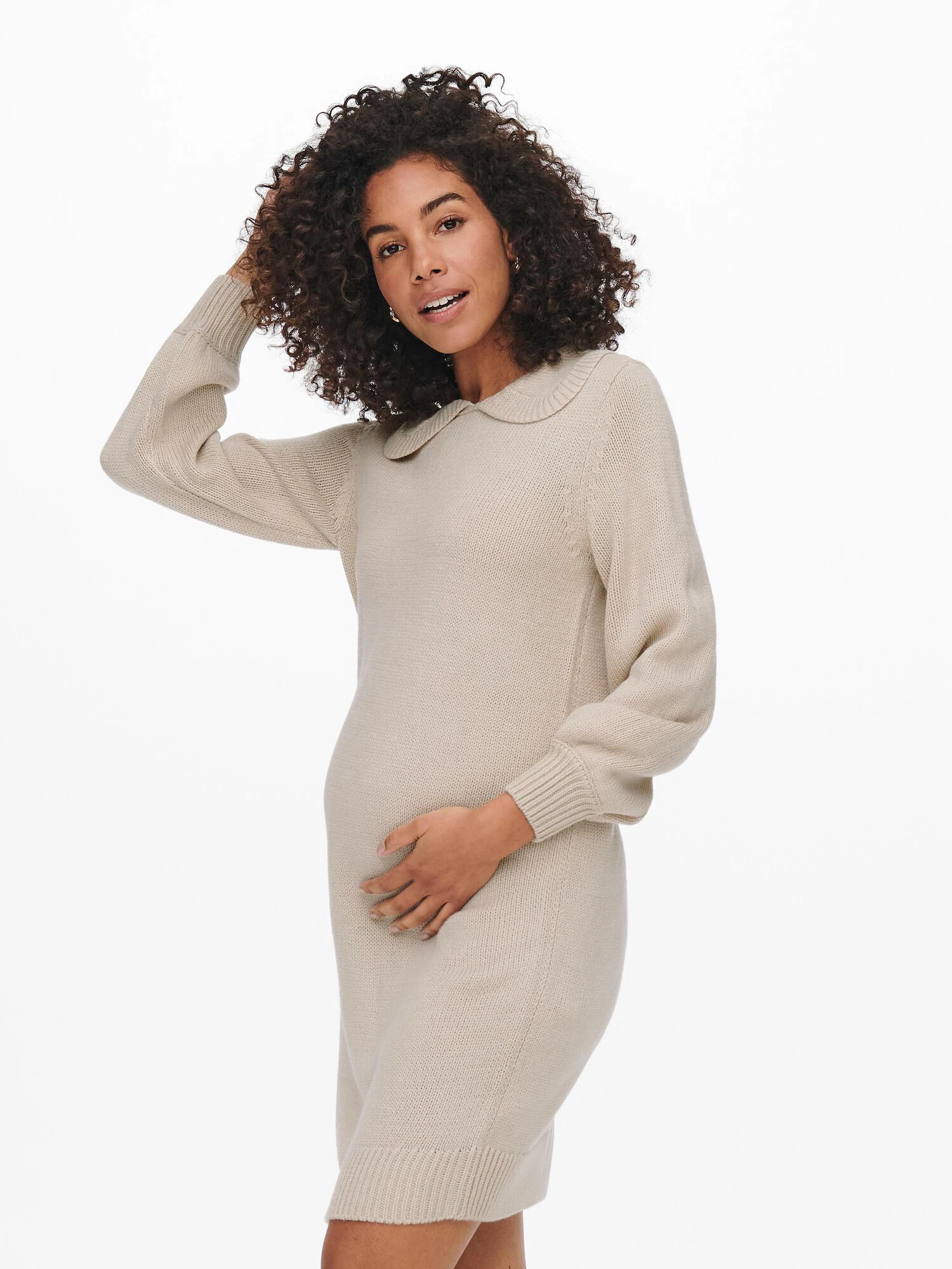 Only Maternity Rochie bej - Pled.ro