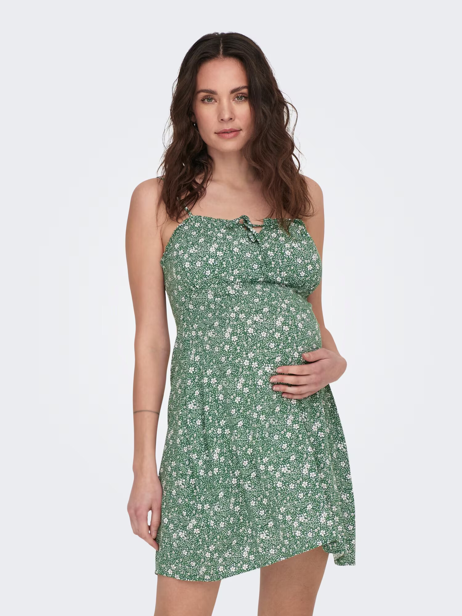 Only Maternity Rochie de vară 'NOVA' verde / roz / alb - Pled.ro