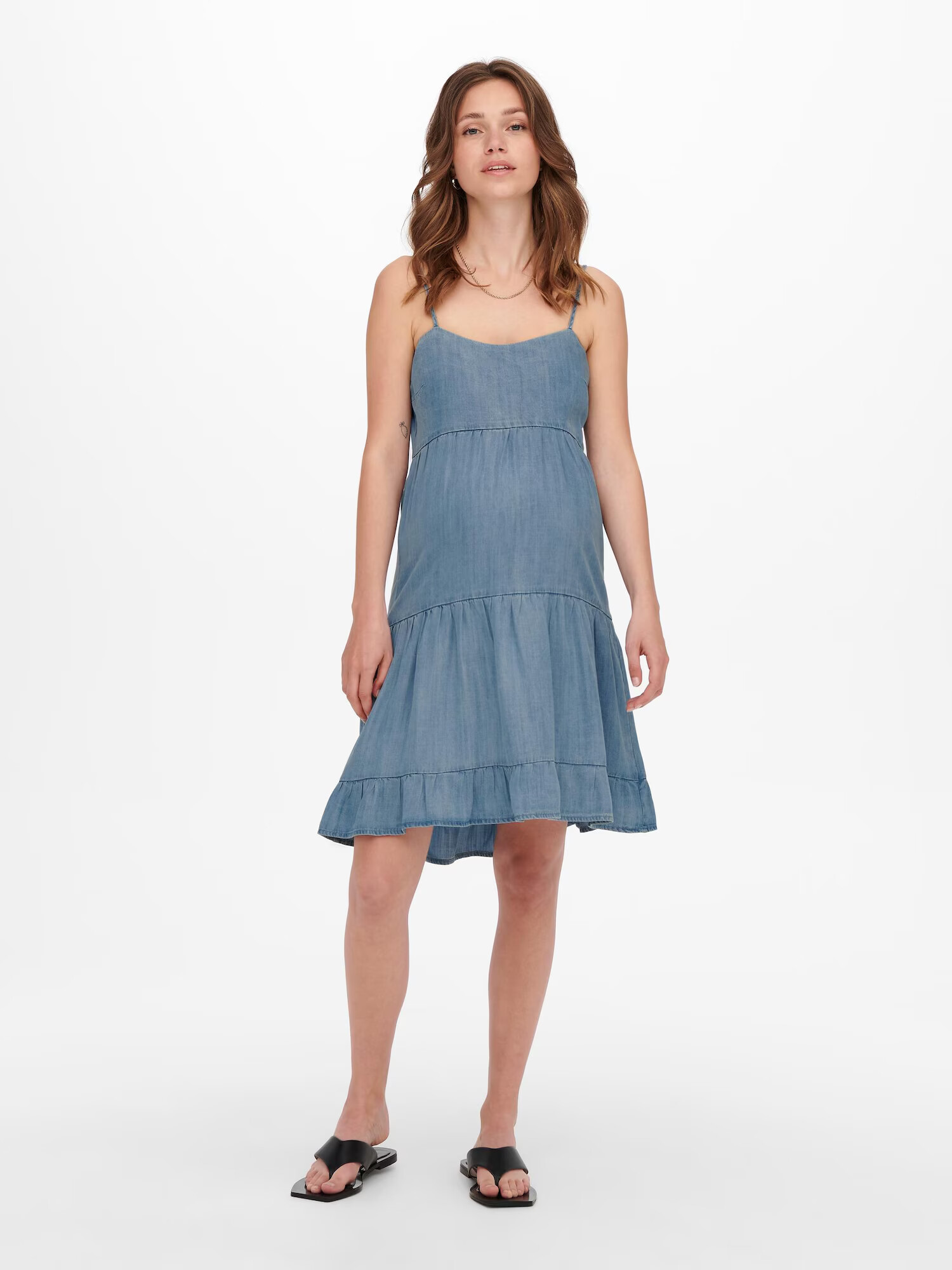 Only Maternity Rochie de vară 'Ragna' albastru denim - Pled.ro