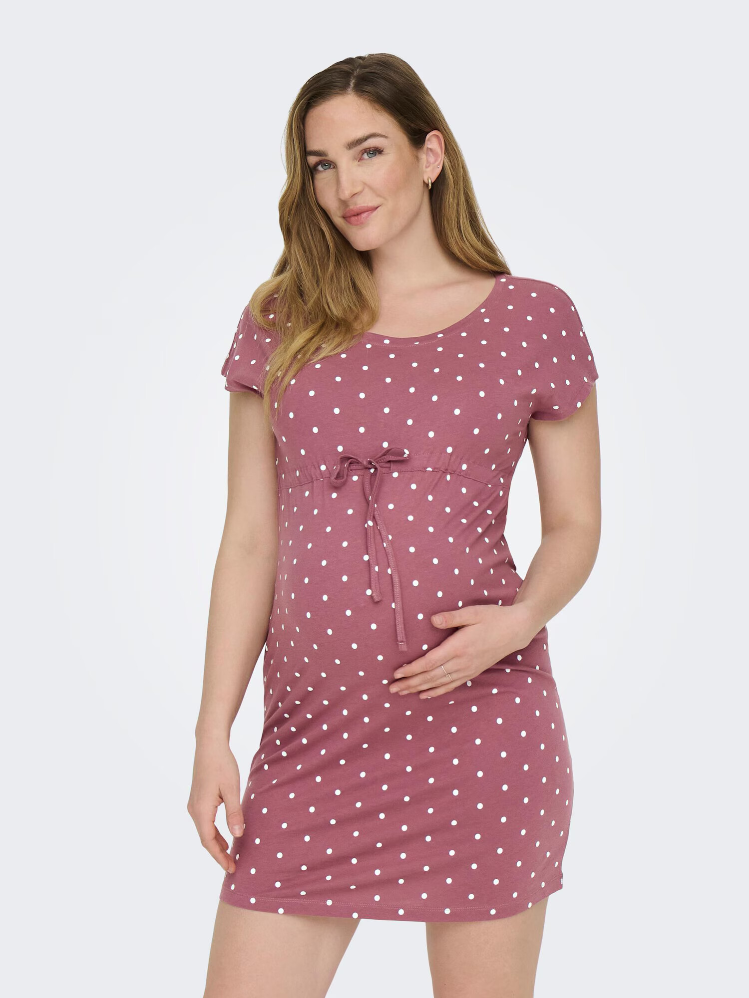 Only Maternity Rochie 'May' albastru noapte / roșu pastel / alb natural - Pled.ro