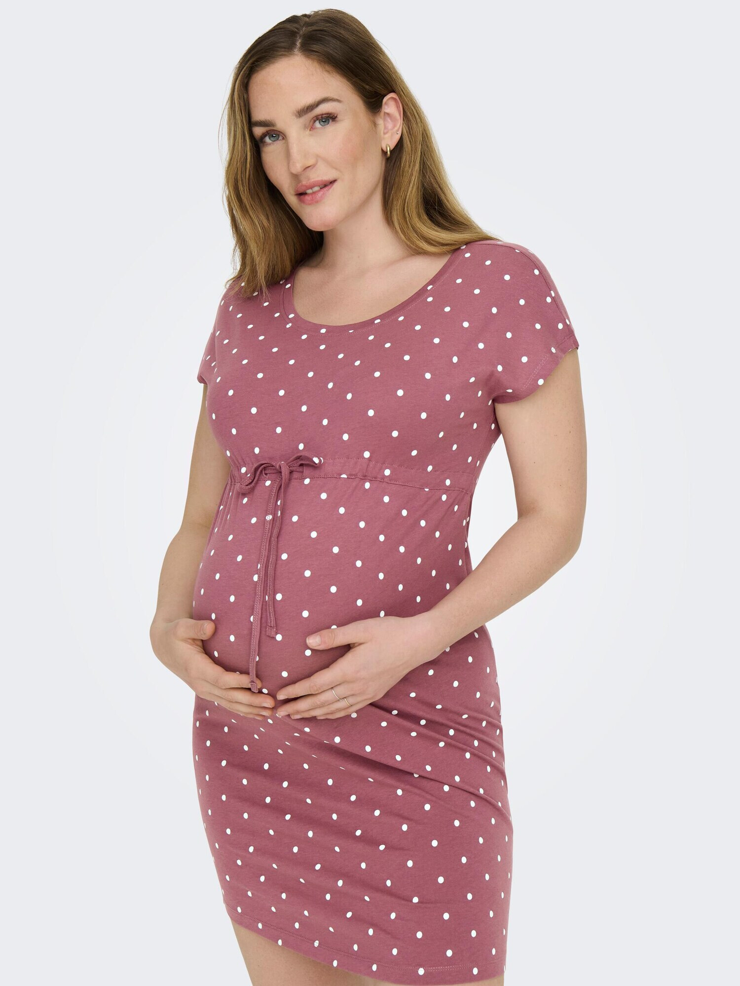 Only Maternity Rochie 'May' albastru noapte / roșu pastel / alb natural - Pled.ro