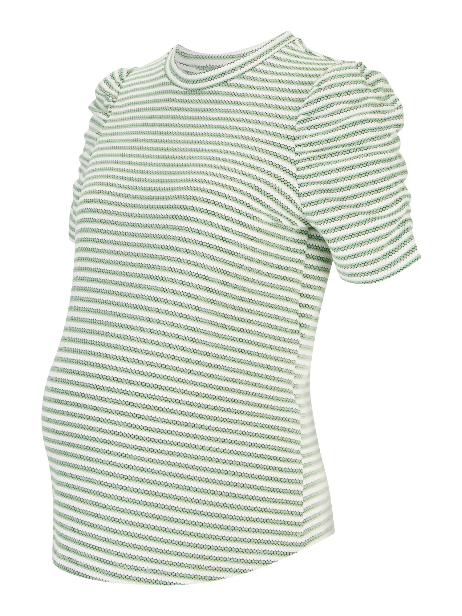 Only Maternity Tricou 'IBEN' verde deschis / verde închis / alb - Pled.ro