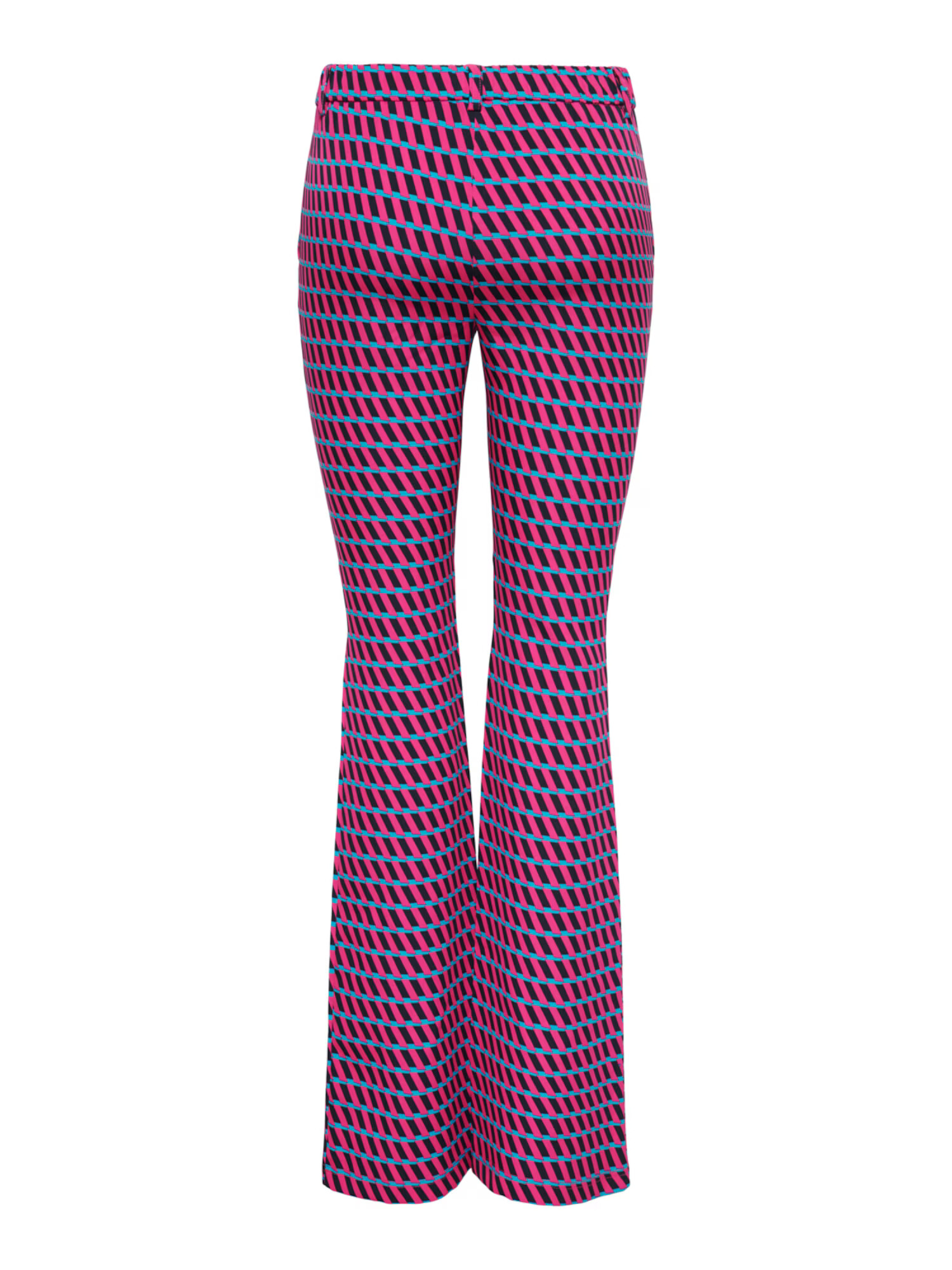 ONLY Pantaloni 'ABBA' albastru deschis / roz / negru - Pled.ro