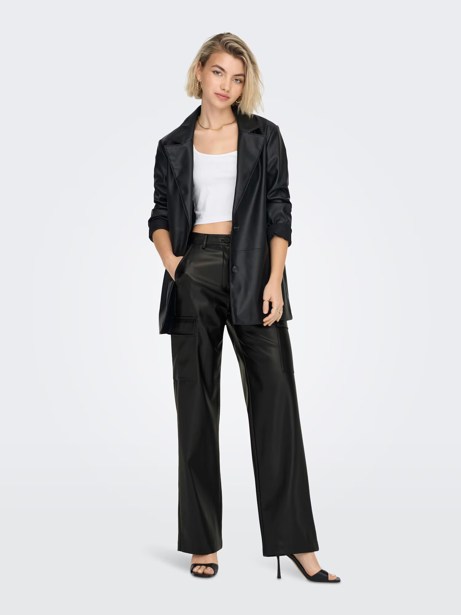 ONLY Pantaloni cu buzunare 'BLAKE' negru - Pled.ro