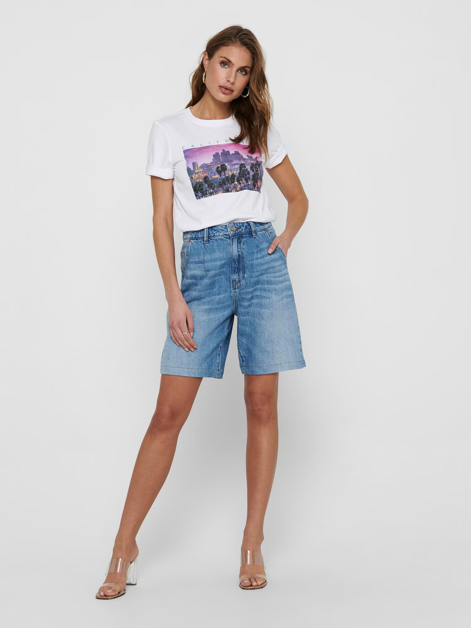 ONLY Pantaloni cu cute 'Verna' albastru denim - Pled.ro