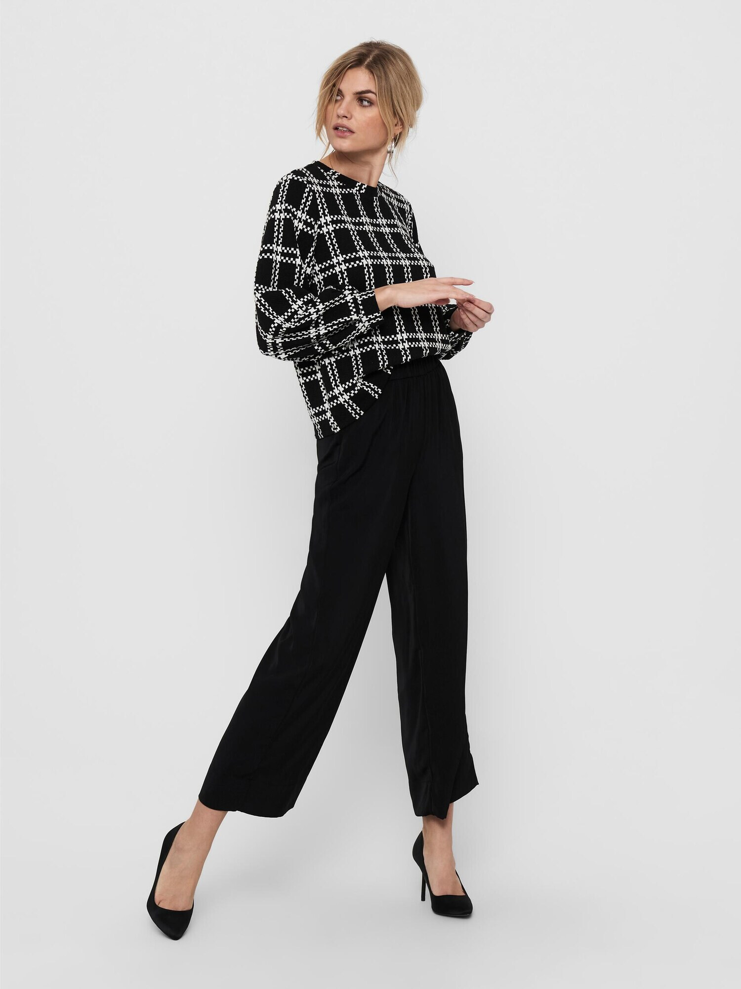 ONLY Pantaloni 'Gisela Gustava' negru - Pled.ro