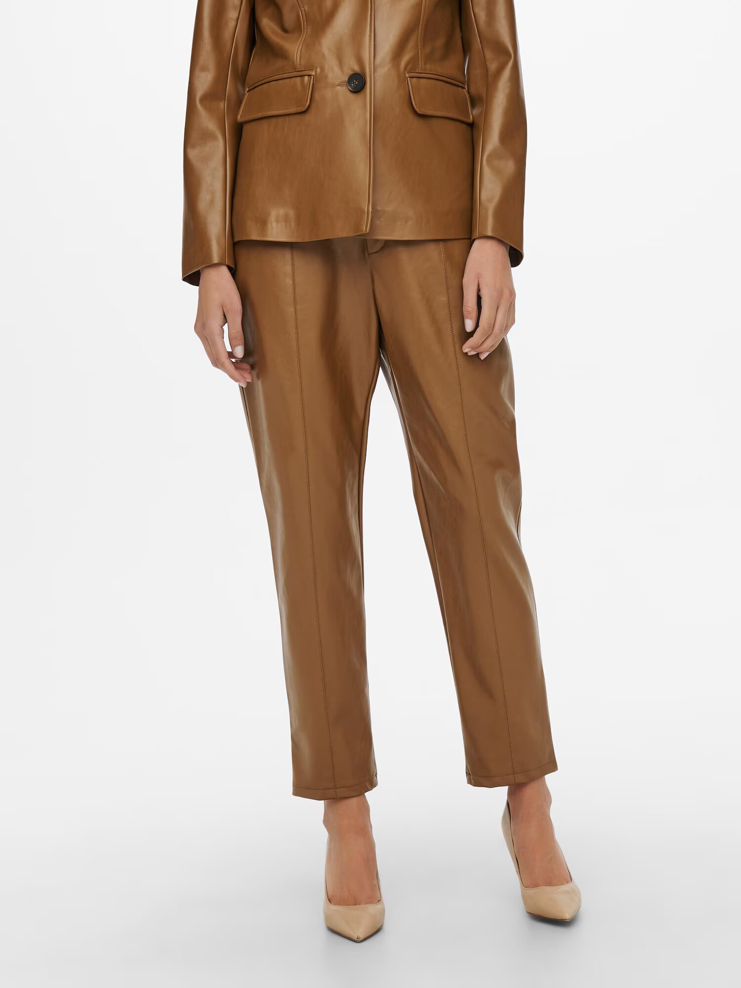 ONLY Pantaloni 'Jacky' maro caramel - Pled.ro