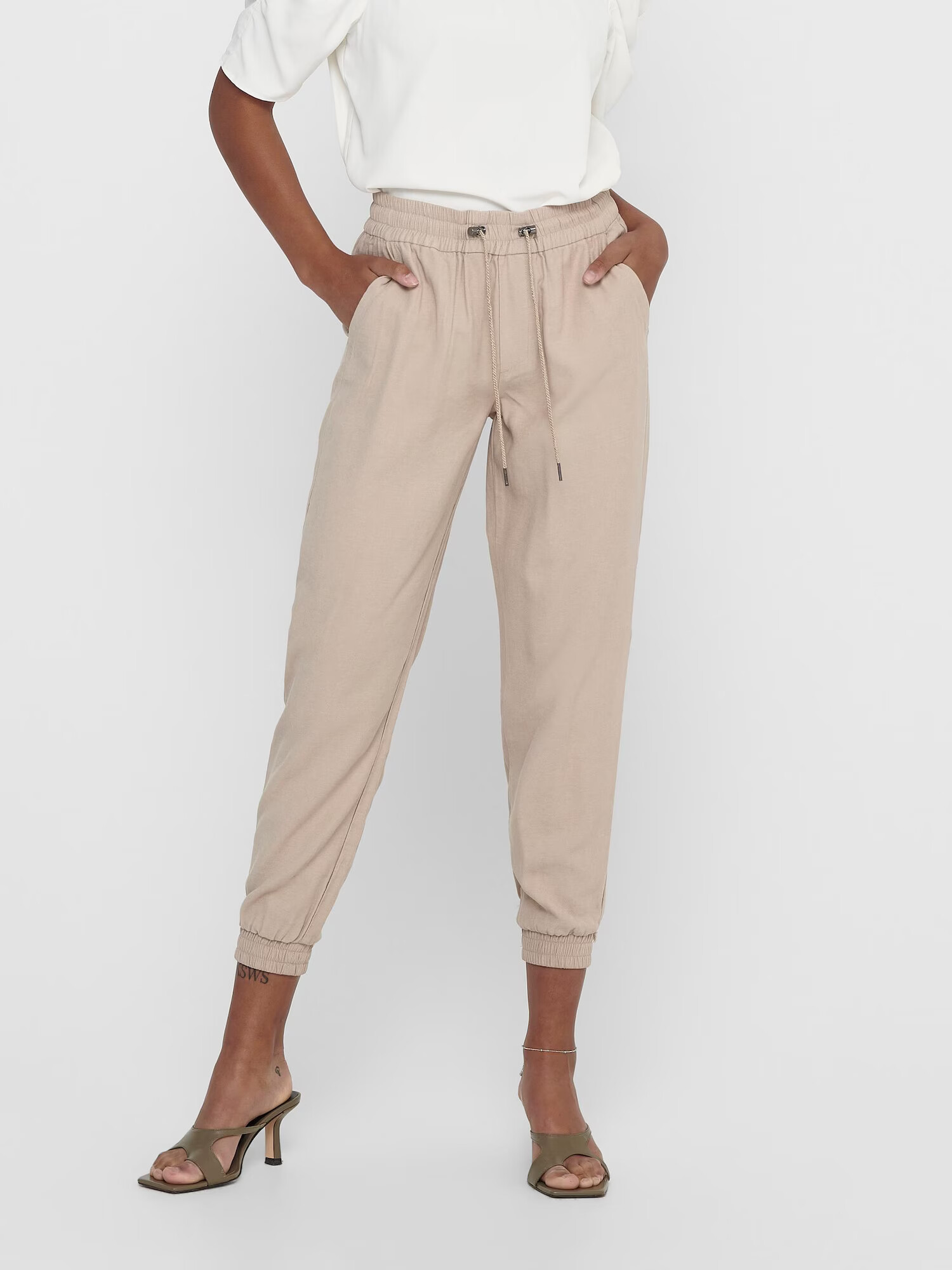 ONLY Pantaloni 'Kelda-Emery' bej - Pled.ro