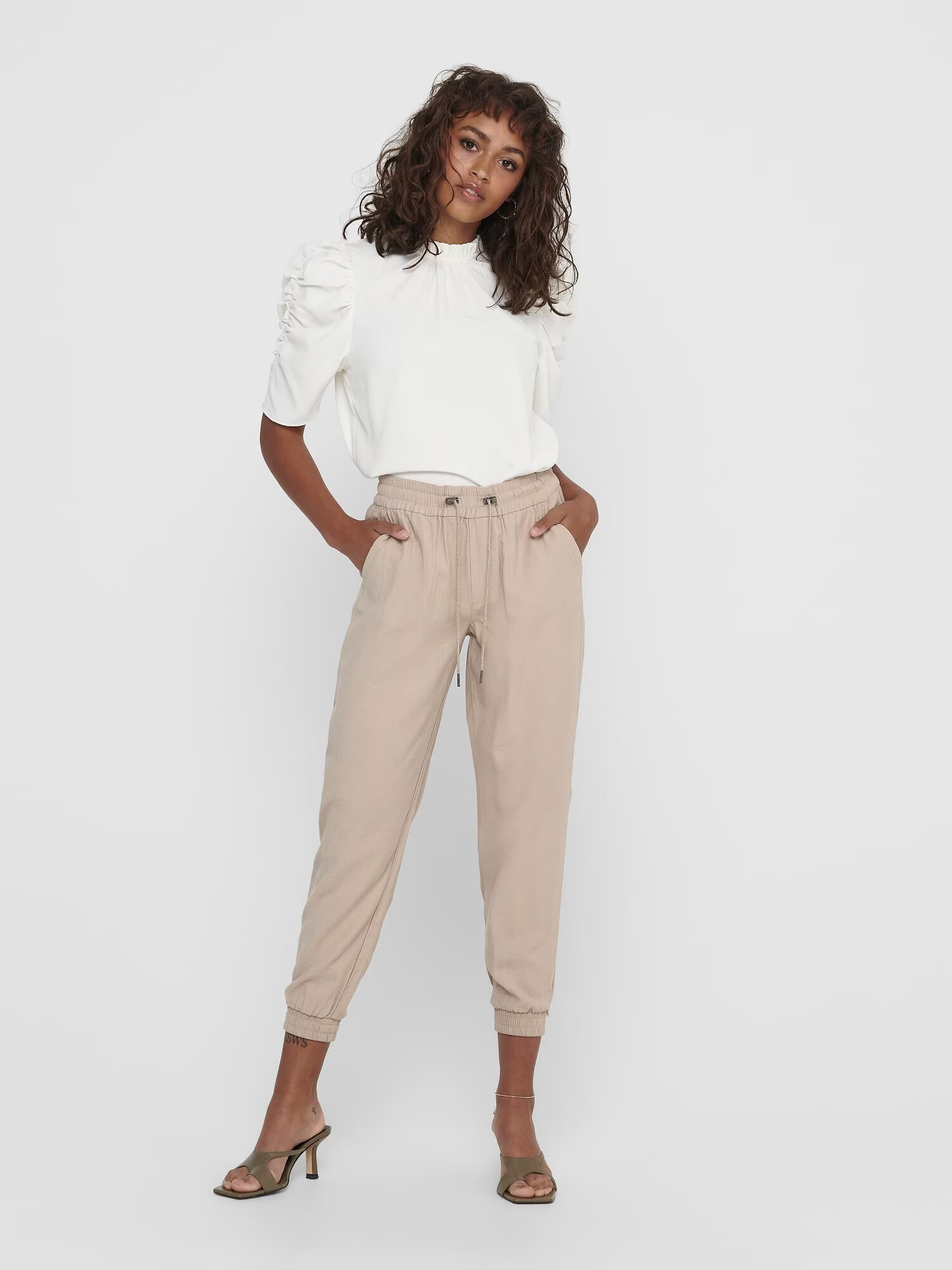 ONLY Pantaloni 'Kelda-Emery' bej - Pled.ro