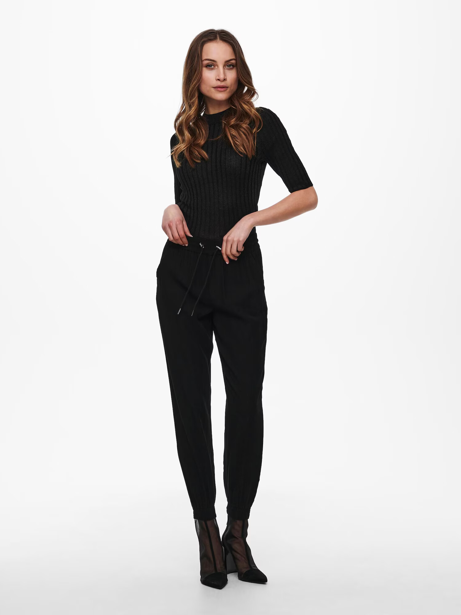 ONLY Pantaloni 'Kelda-Emery' negru - Pled.ro