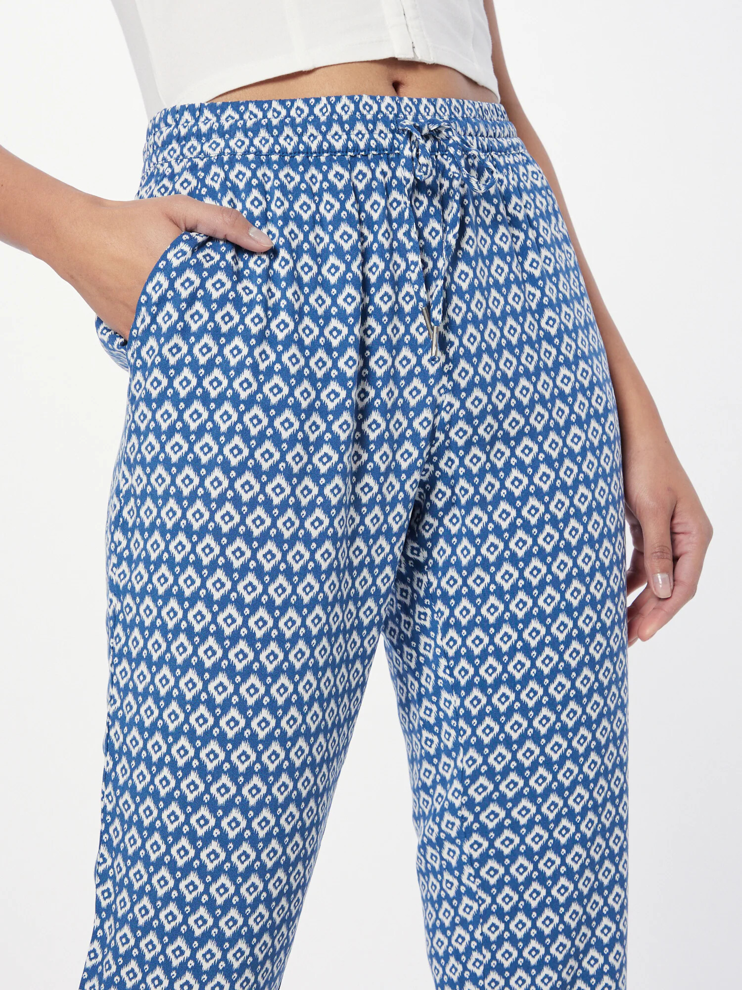 ONLY Pantaloni 'NOVA' azuriu / alb - Pled.ro