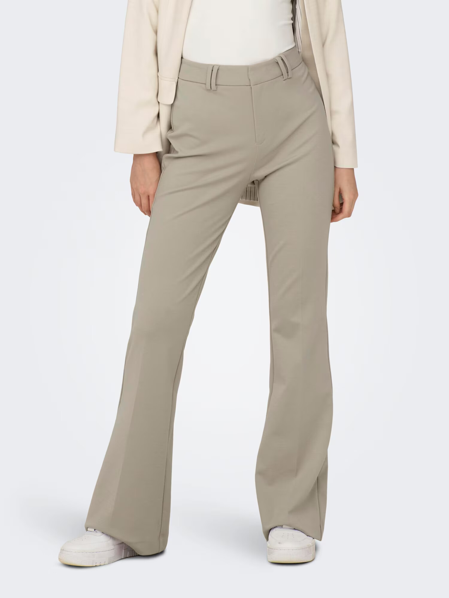 ONLY Pantaloni 'PEACH' alb kitt - Pled.ro