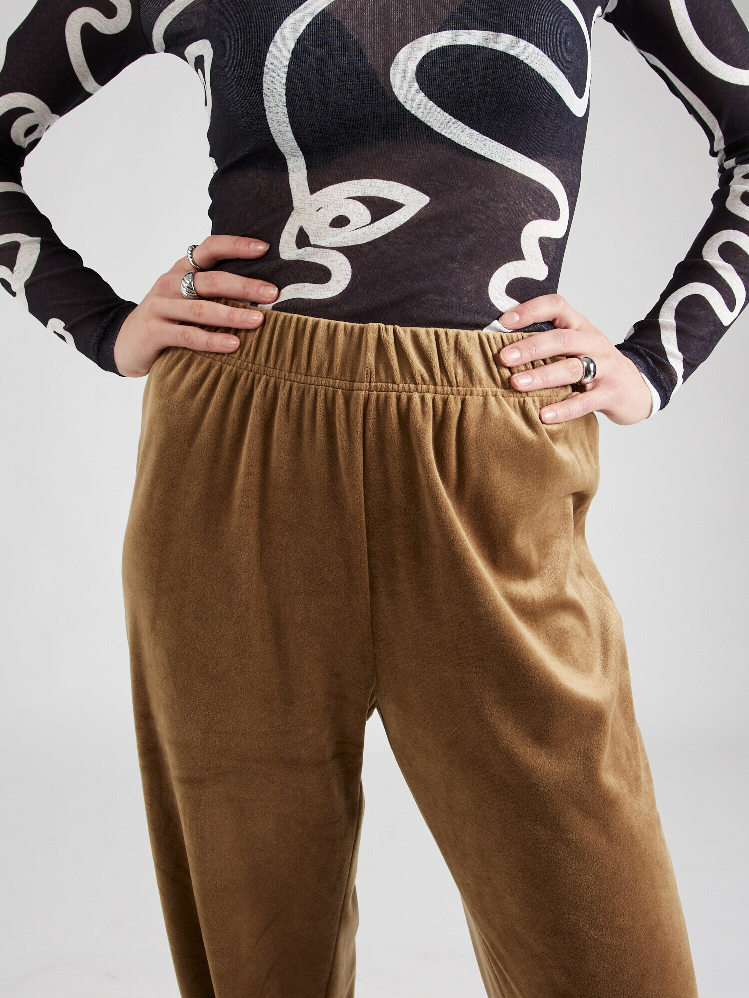 ONLY Pantaloni 'REBEL' maro deschis - Pled.ro