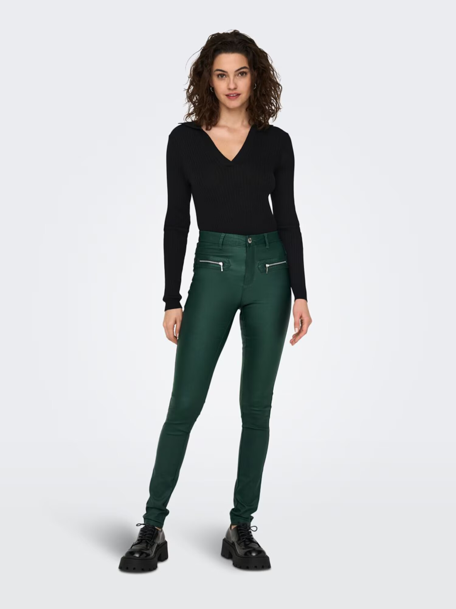 ONLY Pantaloni 'Royal' verde pin - Pled.ro