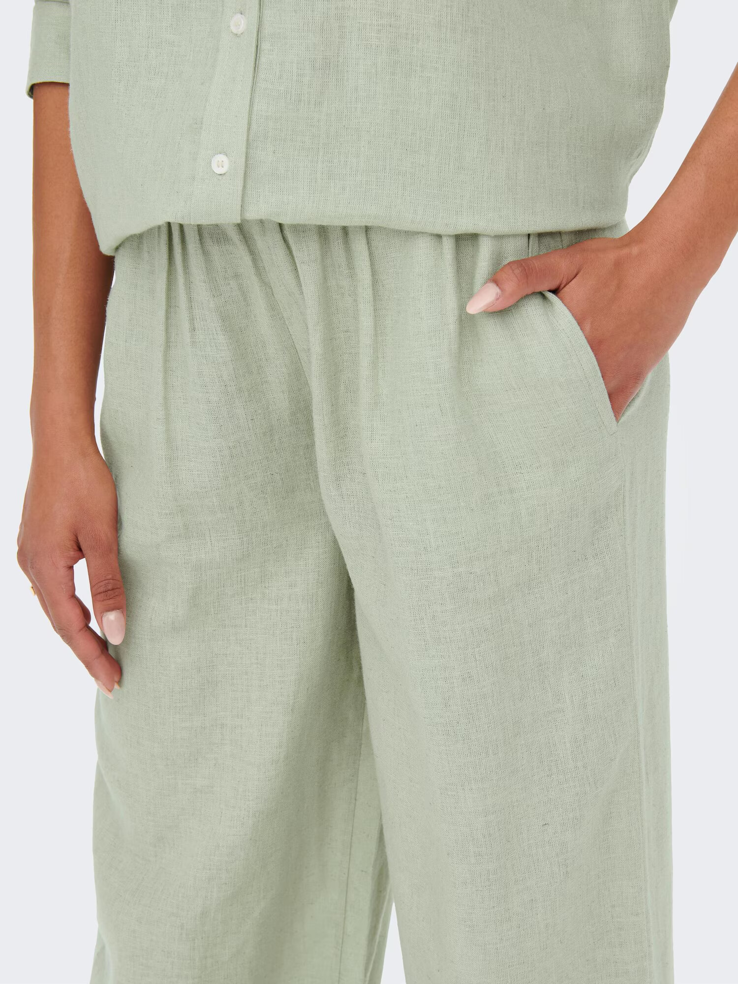 ONLY Pantaloni 'Tokyo' verde deschis - Pled.ro