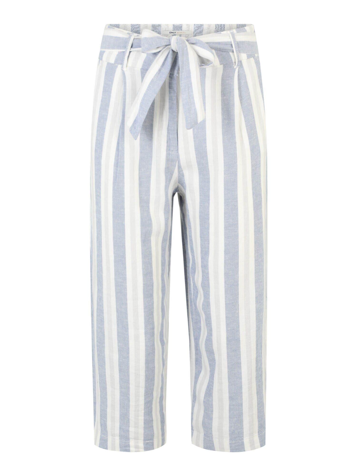 Only Petite Pantaloni 'Caro' azuriu / gri deschis / alb natural - Pled.ro