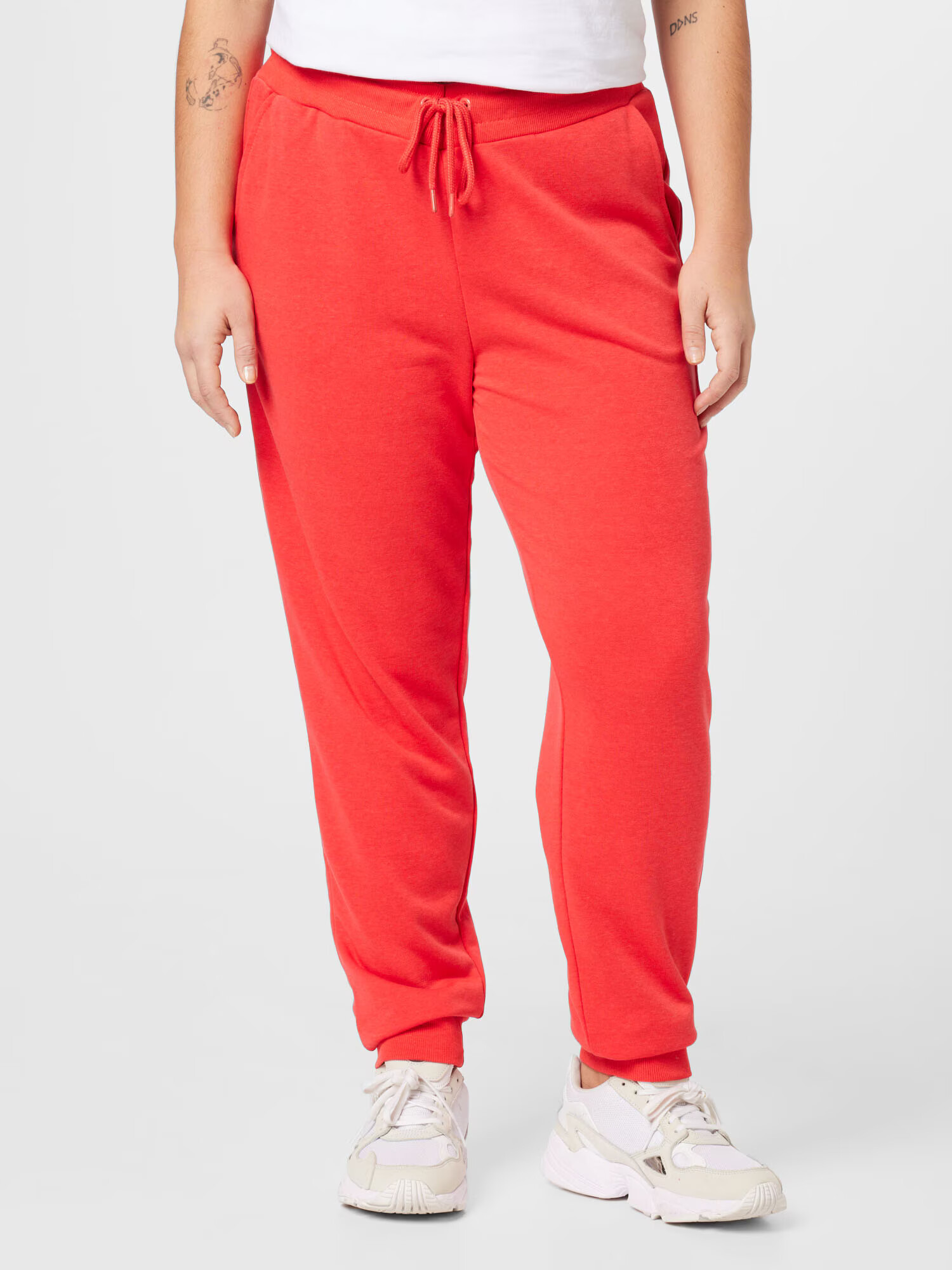 Only Play Curvy Pantaloni sport 'ELINA' gri argintiu / roșu orange - Pled.ro