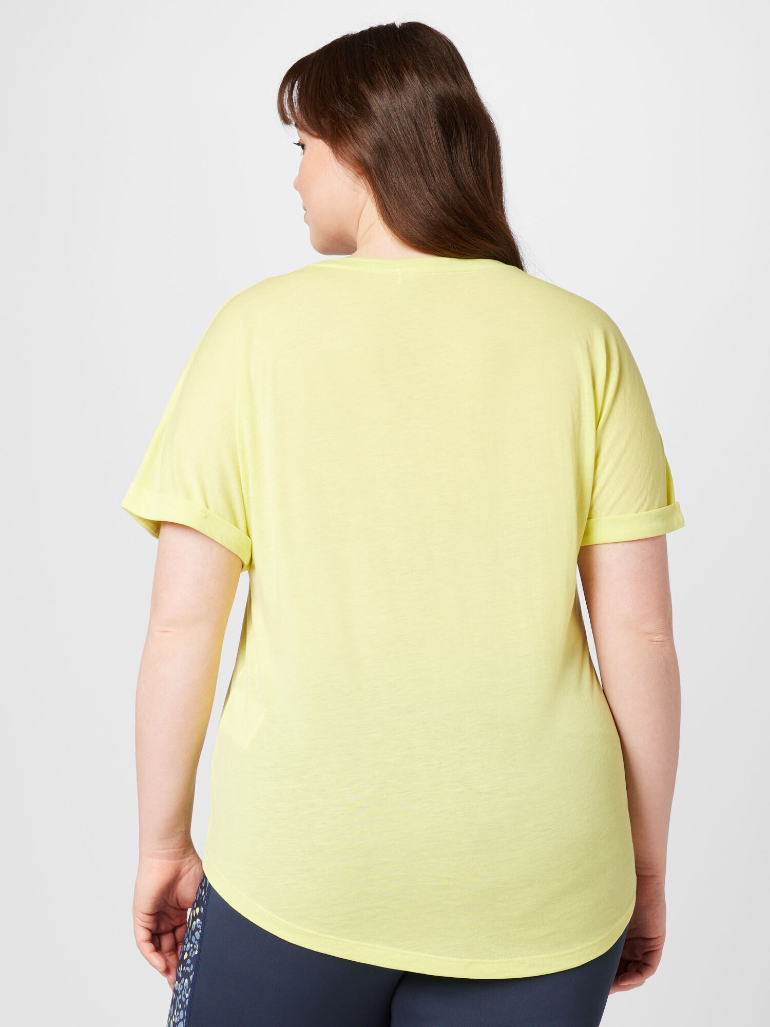 Only Play Curvy Tricou funcțional 'FREI' galben citron - Pled.ro