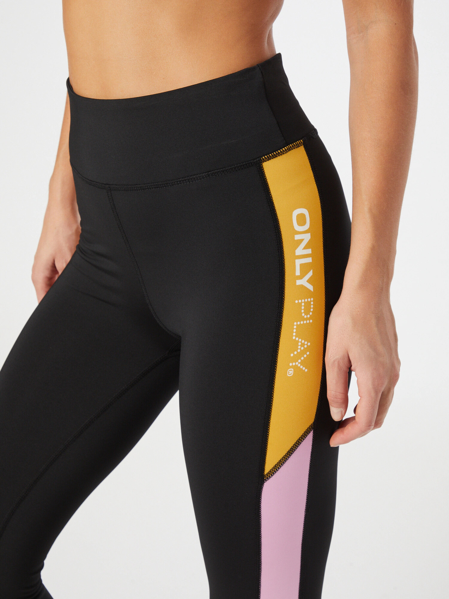 ONLY PLAY Pantaloni sport 'Agne' galben / mov pastel / roșu orange / negru / alb - Pled.ro