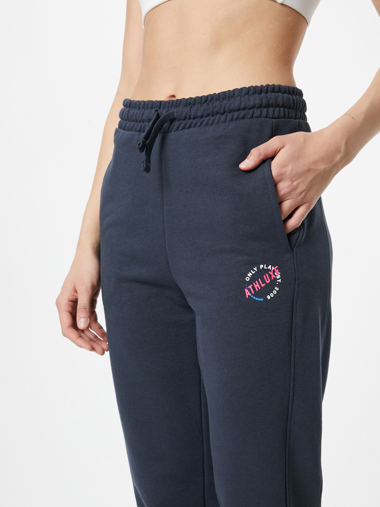 ONLY PLAY Pantaloni sport bleumarin / albastru deschis / roz / alb - Pled.ro