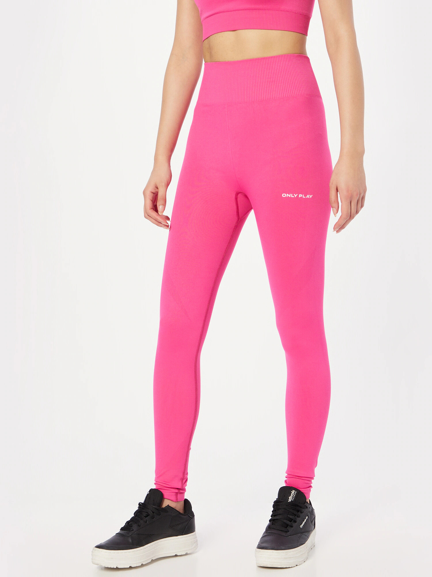 ONLY PLAY Pantaloni sport 'Evana' fucsia / alb - Pled.ro