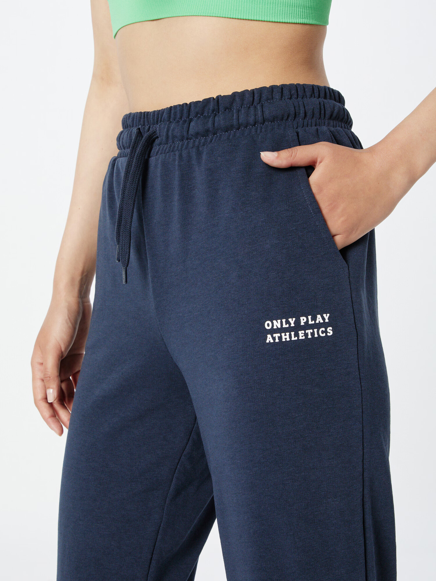 ONLY PLAY Pantaloni sport 'MAE' albastru marin / alb - Pled.ro