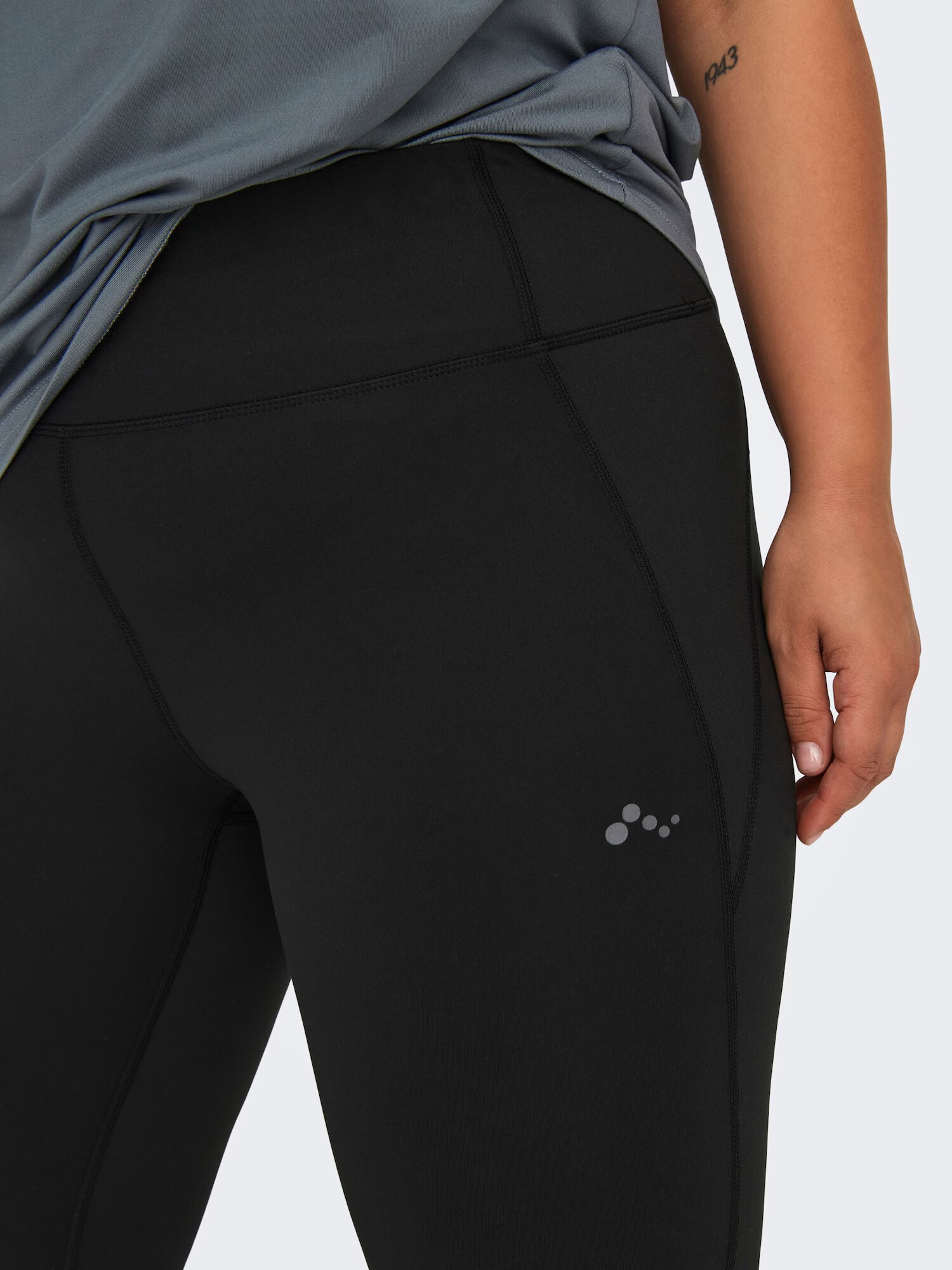 Only Play Curvy Pantaloni sport negru / alb - Pled.ro