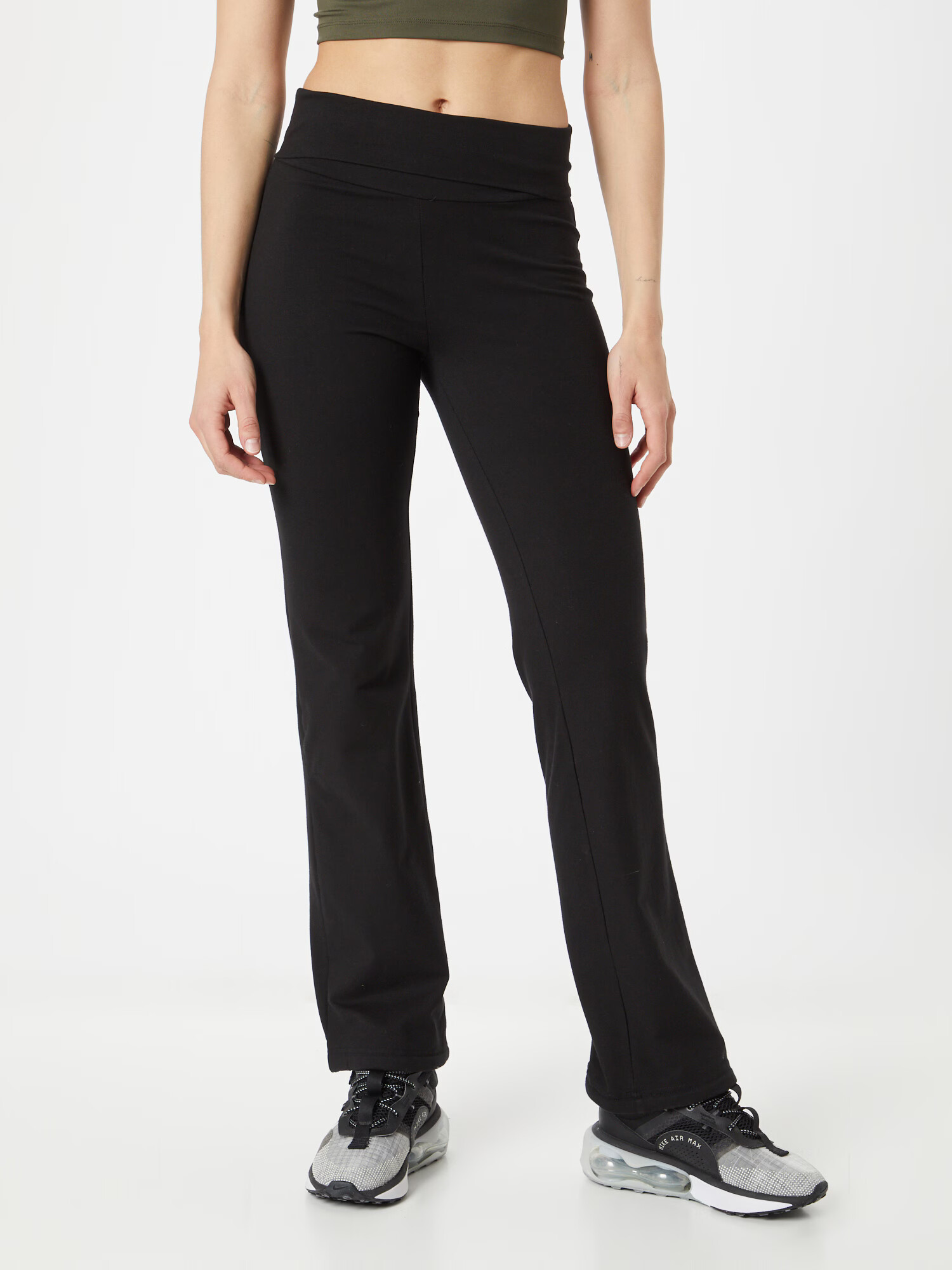 ONLY PLAY Pantaloni sport 'PLAY FOLD ' negru / alb - Pled.ro