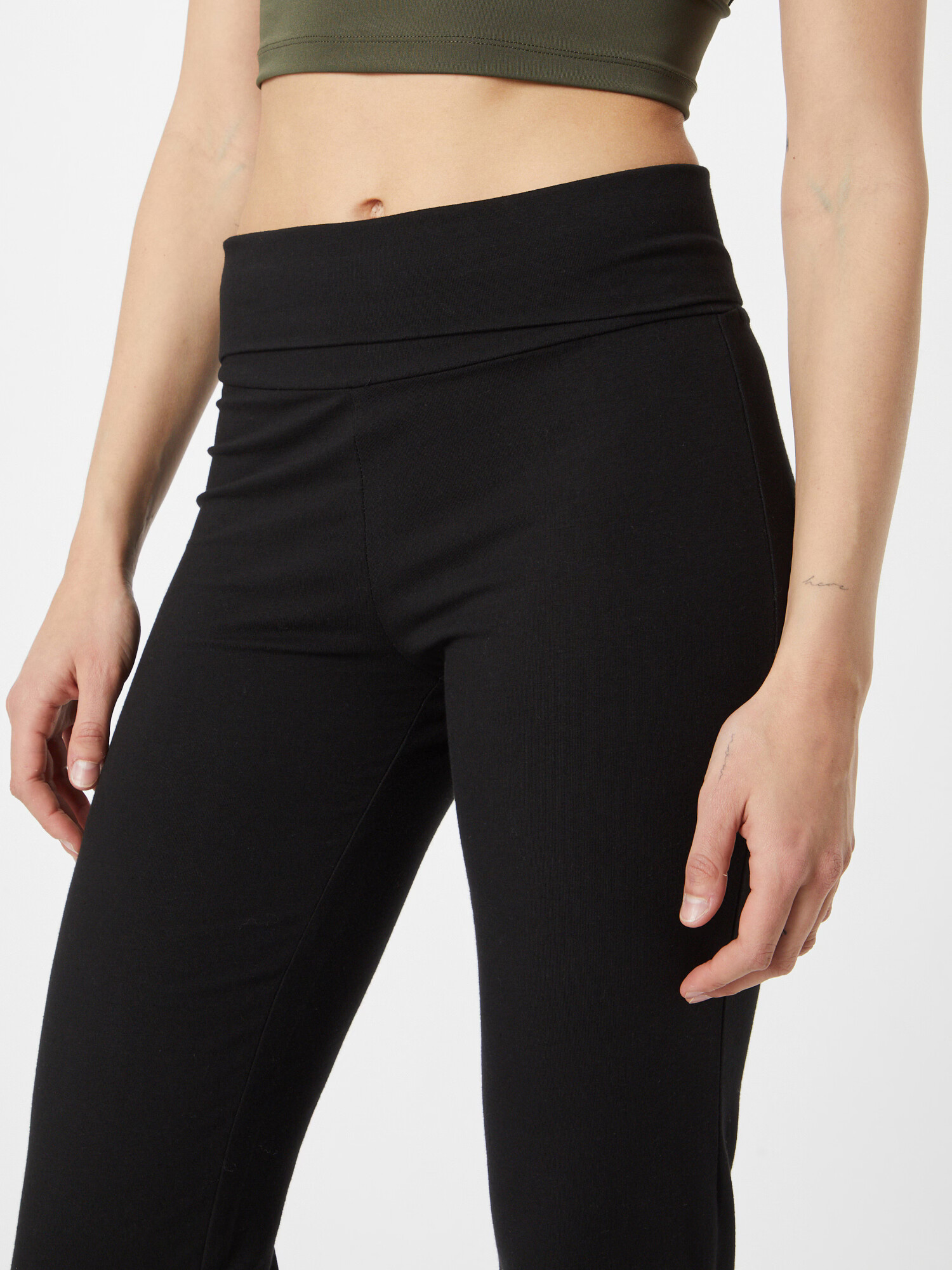 ONLY PLAY Pantaloni sport 'PLAY FOLD ' negru / alb - Pled.ro