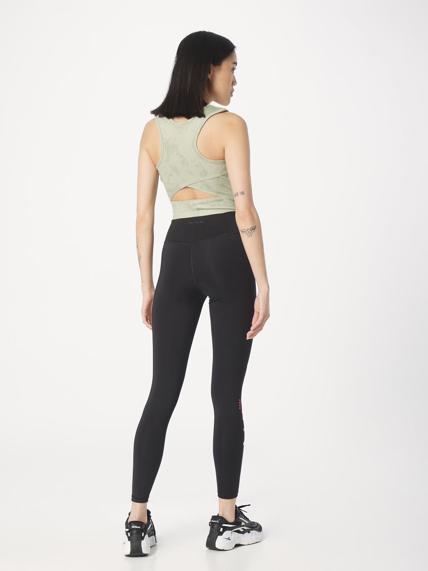 ONLY PLAY Pantaloni sport roz / negru - Pled.ro