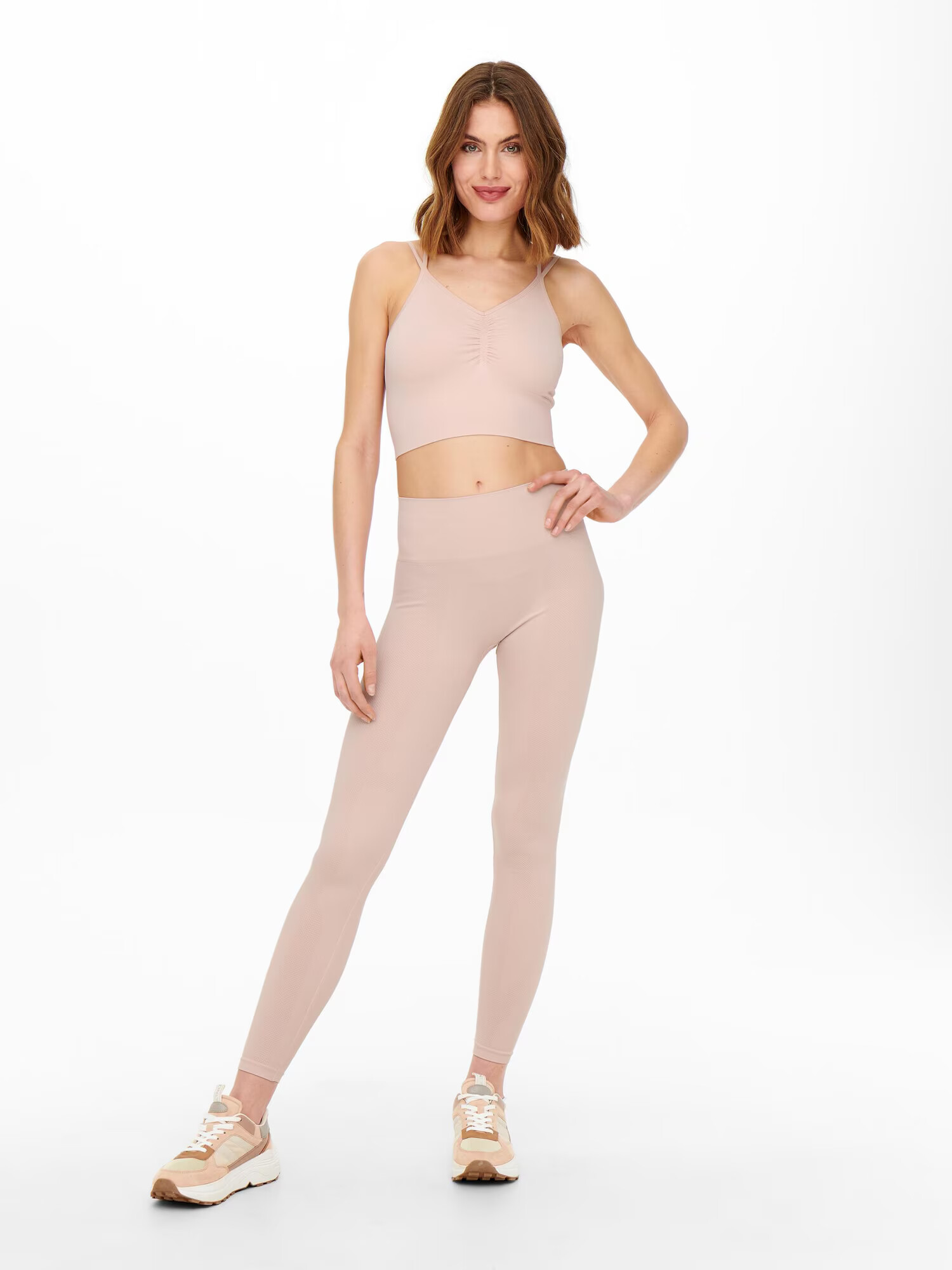 ONLY PLAY Pantaloni sport roz pastel - Pled.ro