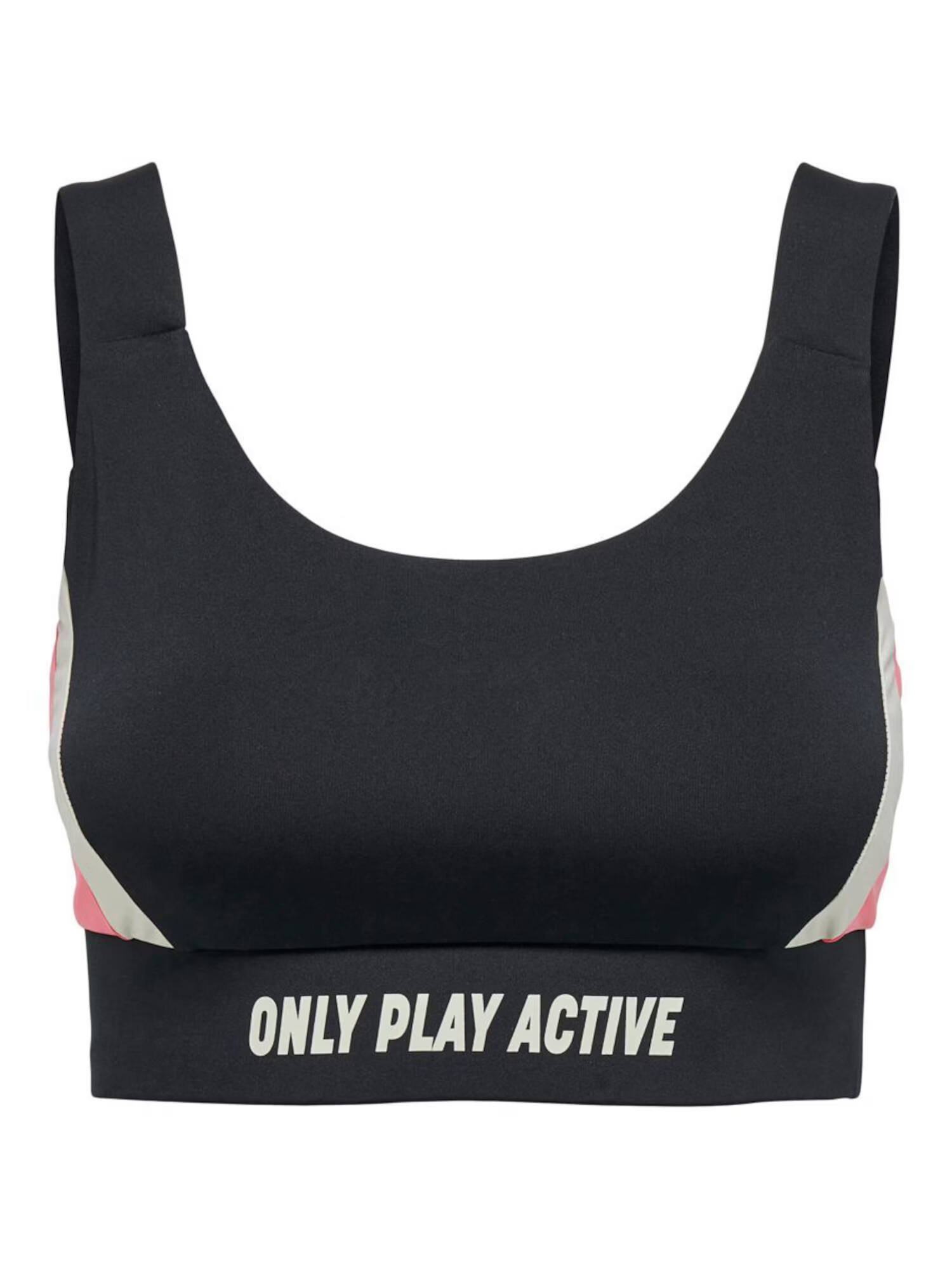 ONLY PLAY Sutien sport negru / alb murdar - Pled.ro