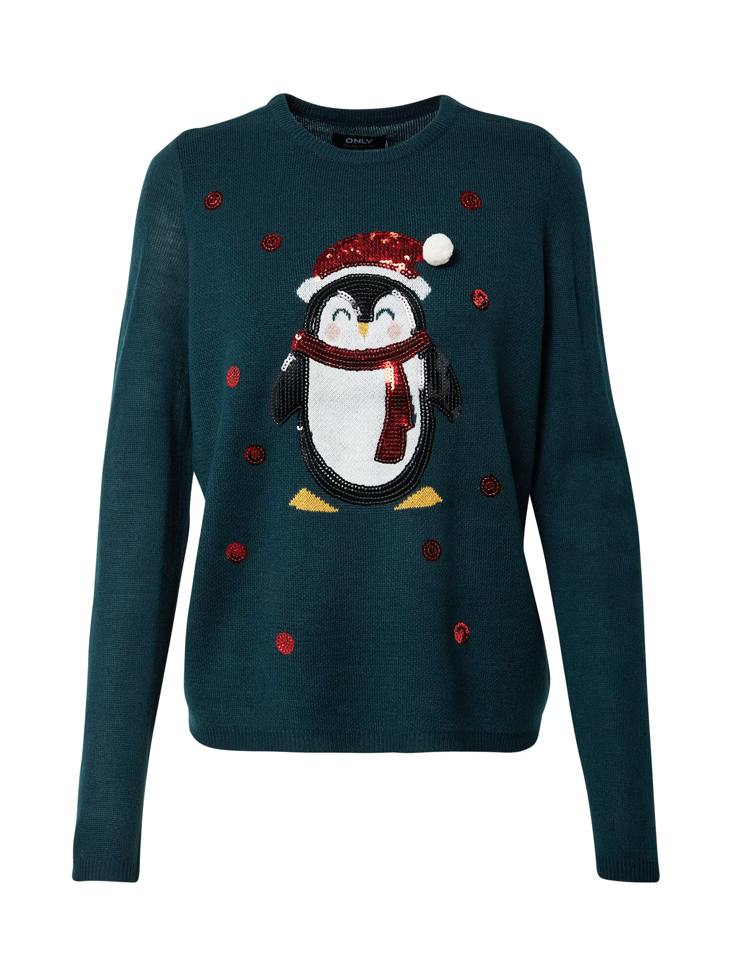 ONLY Pulover 'XMAS EXCLUSIVE PINGUIN' verde închis / mai multe culori - Pled.ro