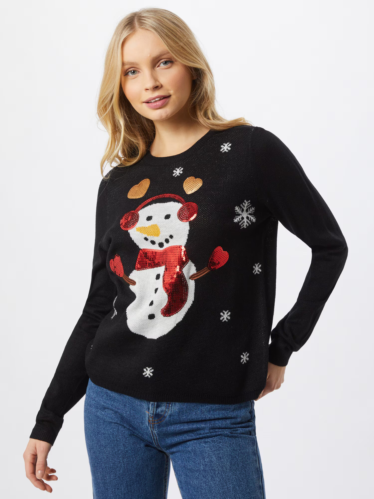 ONLY Pulover 'XMAS Exclusive Snowman' mai multe culori / negru - Pled.ro