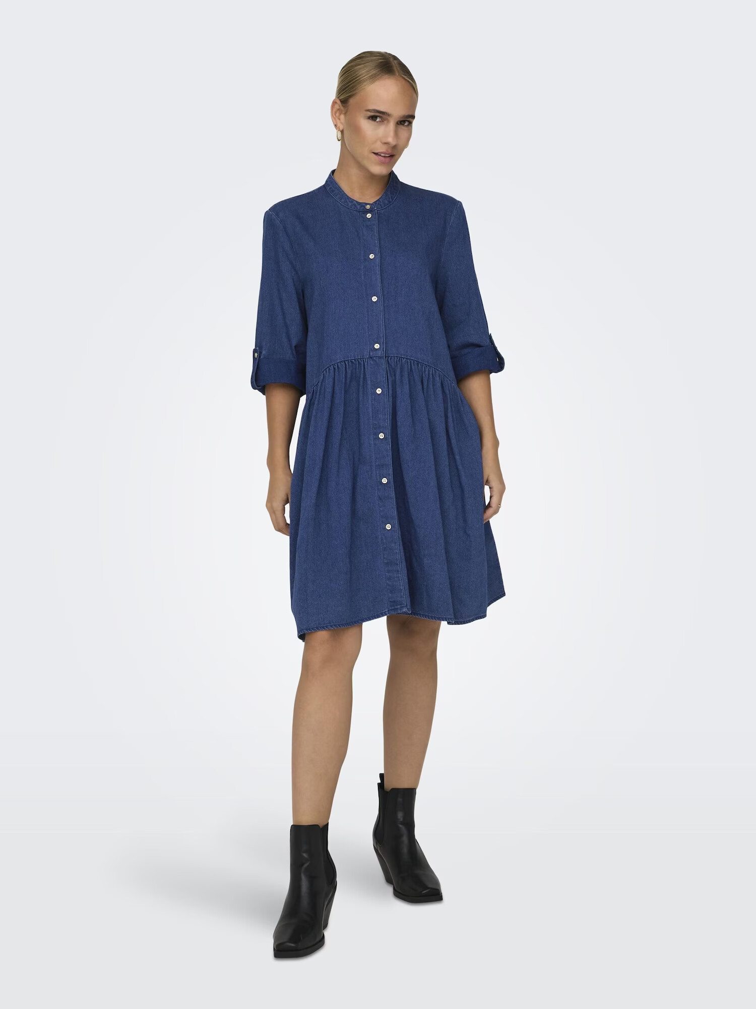 ONLY Rochie 'Chicago' albastru denim - Pled.ro