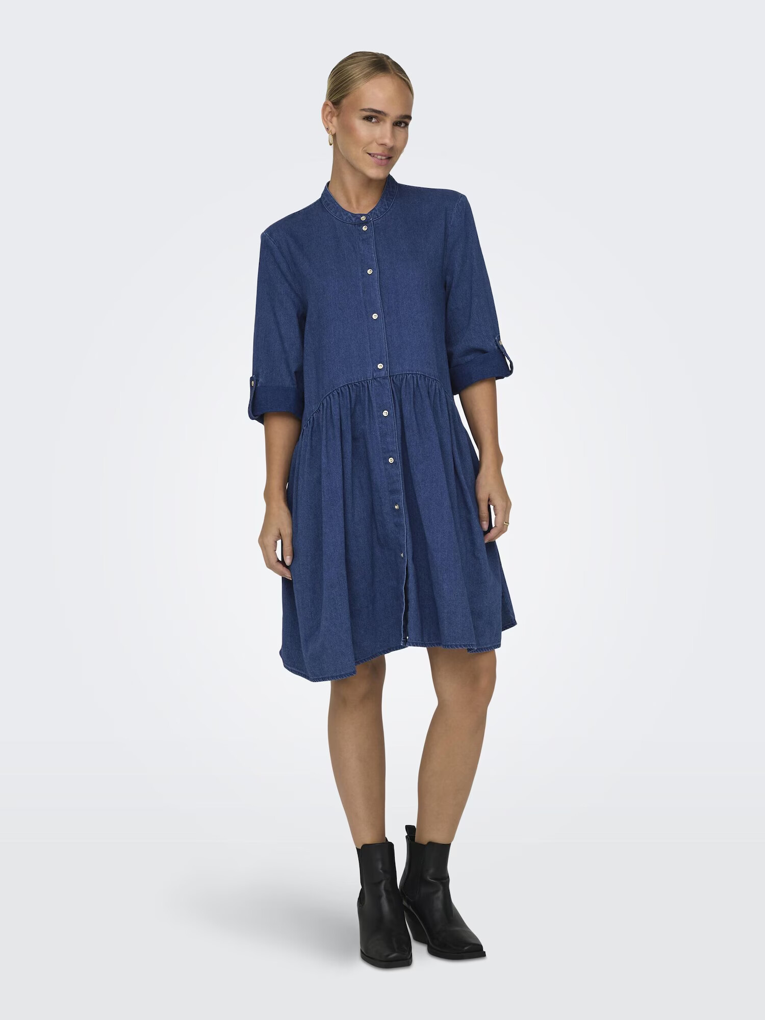 ONLY Rochie 'Chicago' albastru denim - Pled.ro