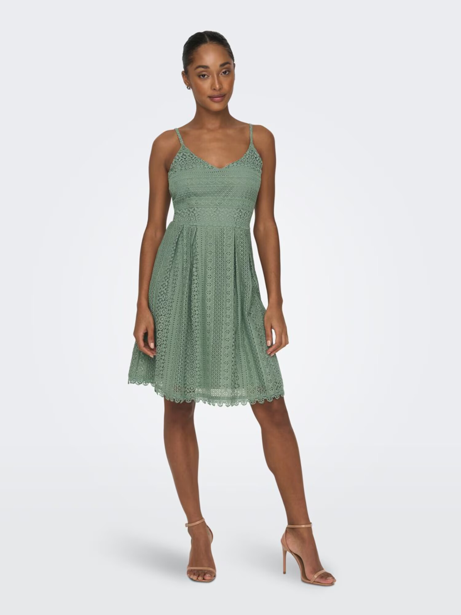 ONLY Rochie de cocktail 'Helena' verde - Pled.ro