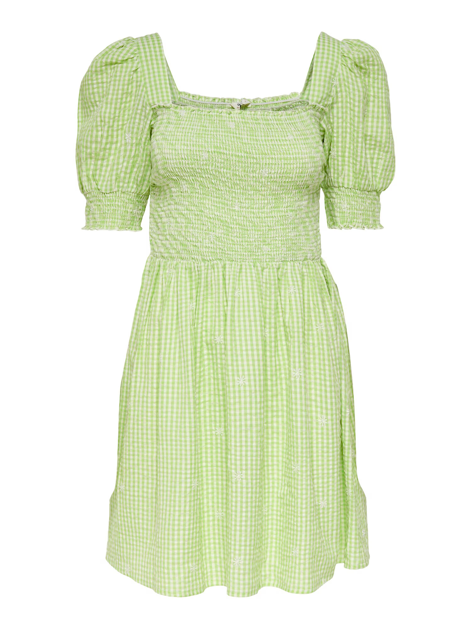 ONLY Rochie de vară 'Flow' verde deschis / alb - Pled.ro